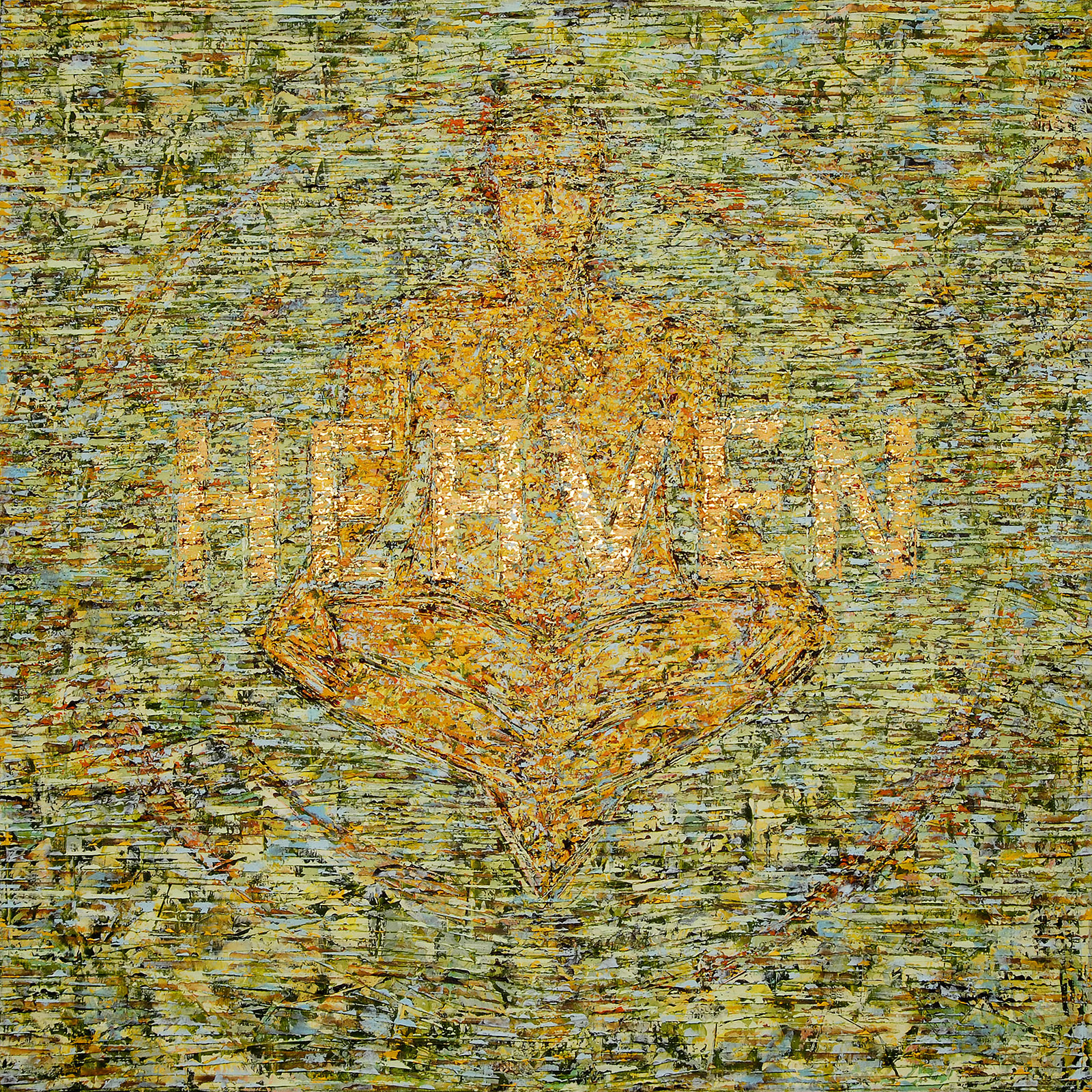 MY HEAVEN oil on canvas, 66 by 66 inches, 2007,HERMANN LEDERLE