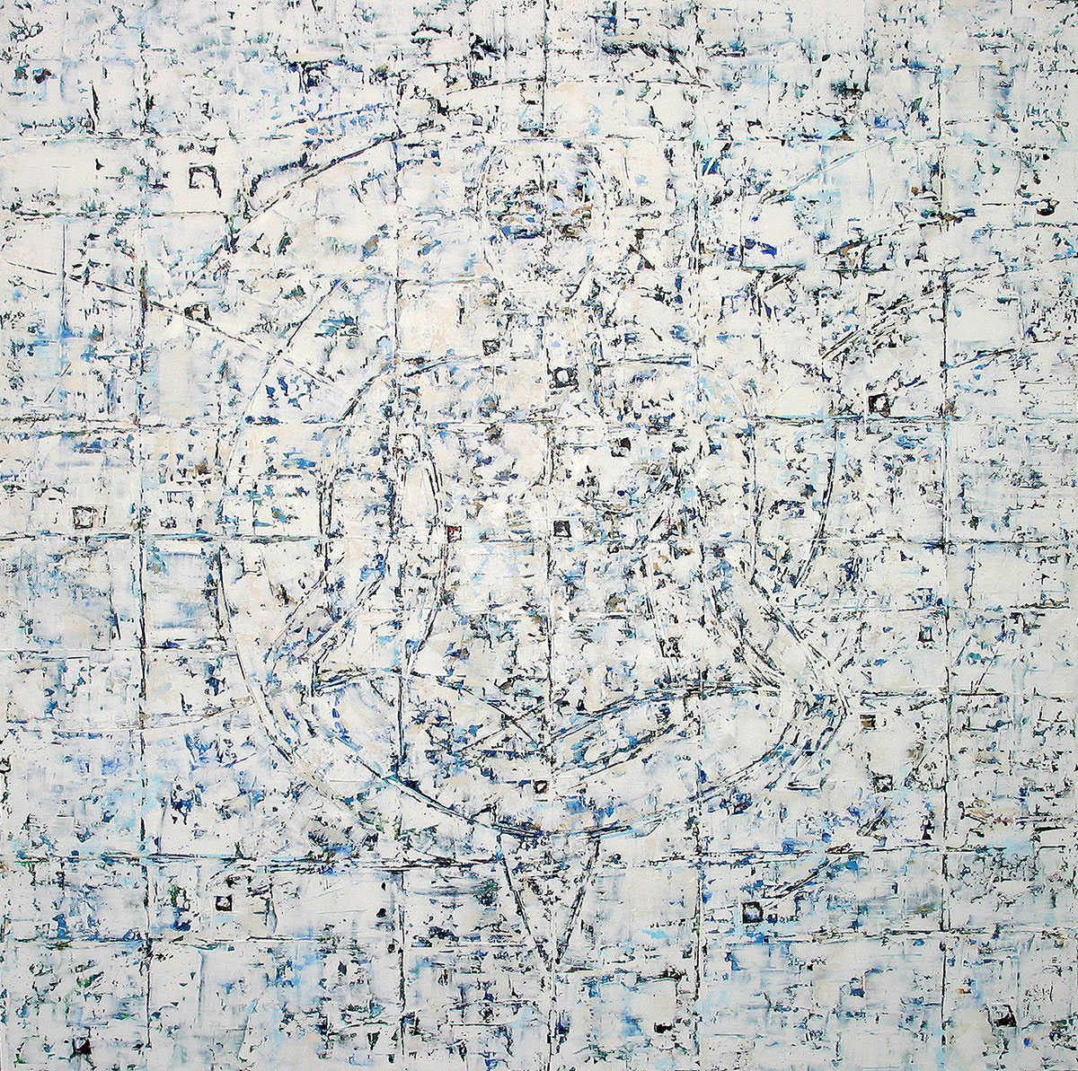 SILENCE NO.1 oil on canvas, 66 by 66 inches, 2004,HERMANN LEDERLE