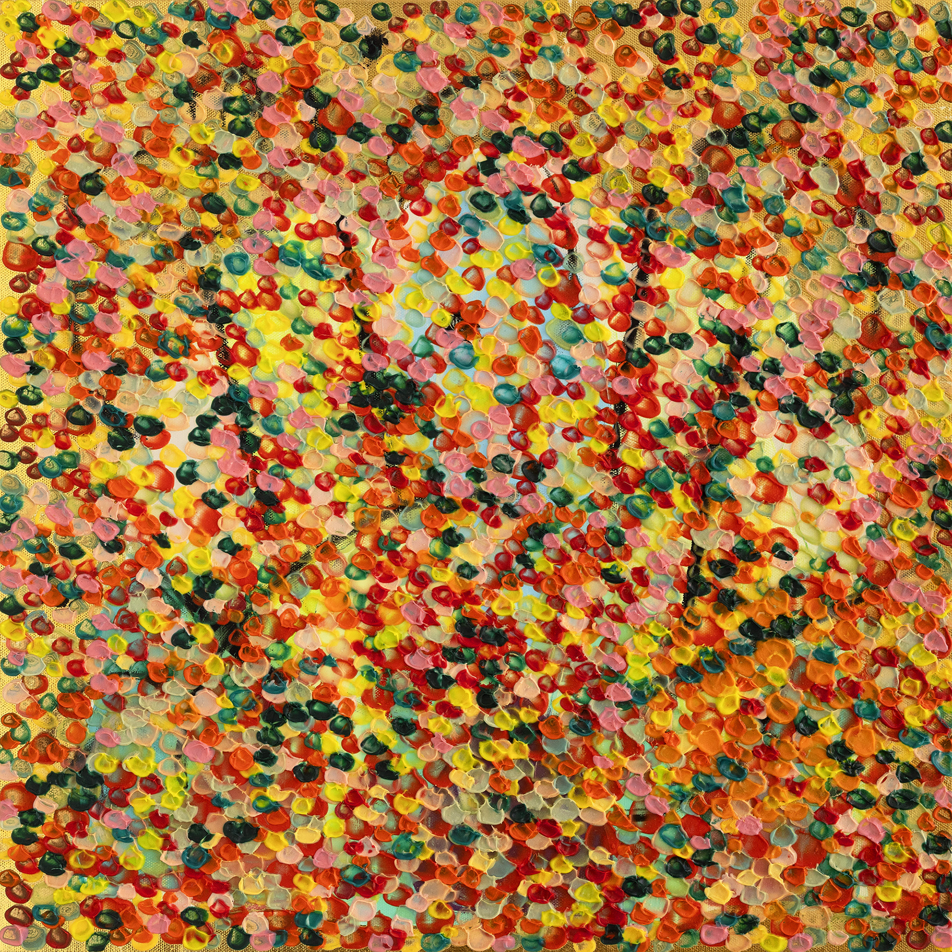 SPUMA oil on canvas, 20 by 20 inches, 2024, Hermann Lederle