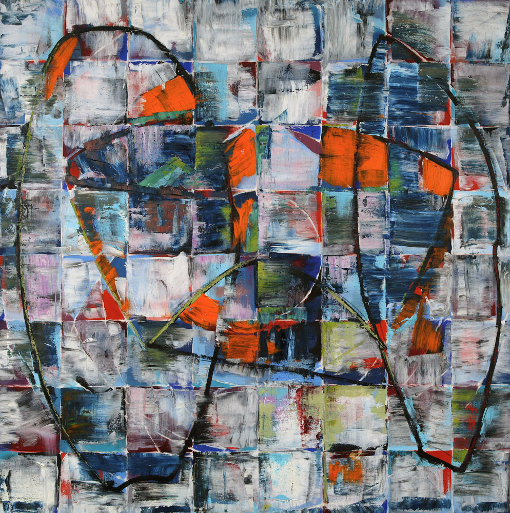 VOYAGE oil on canvas, 48 by 48 inches, 2002, HERMANN LEDERLE