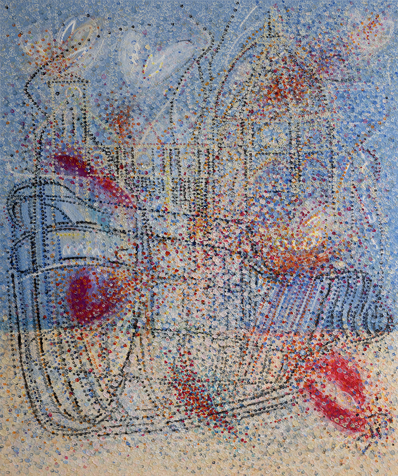 CHARISMA oil on canvas, 72 by 60 inches (183x152cm), 2022, HERMANN LEDERLE