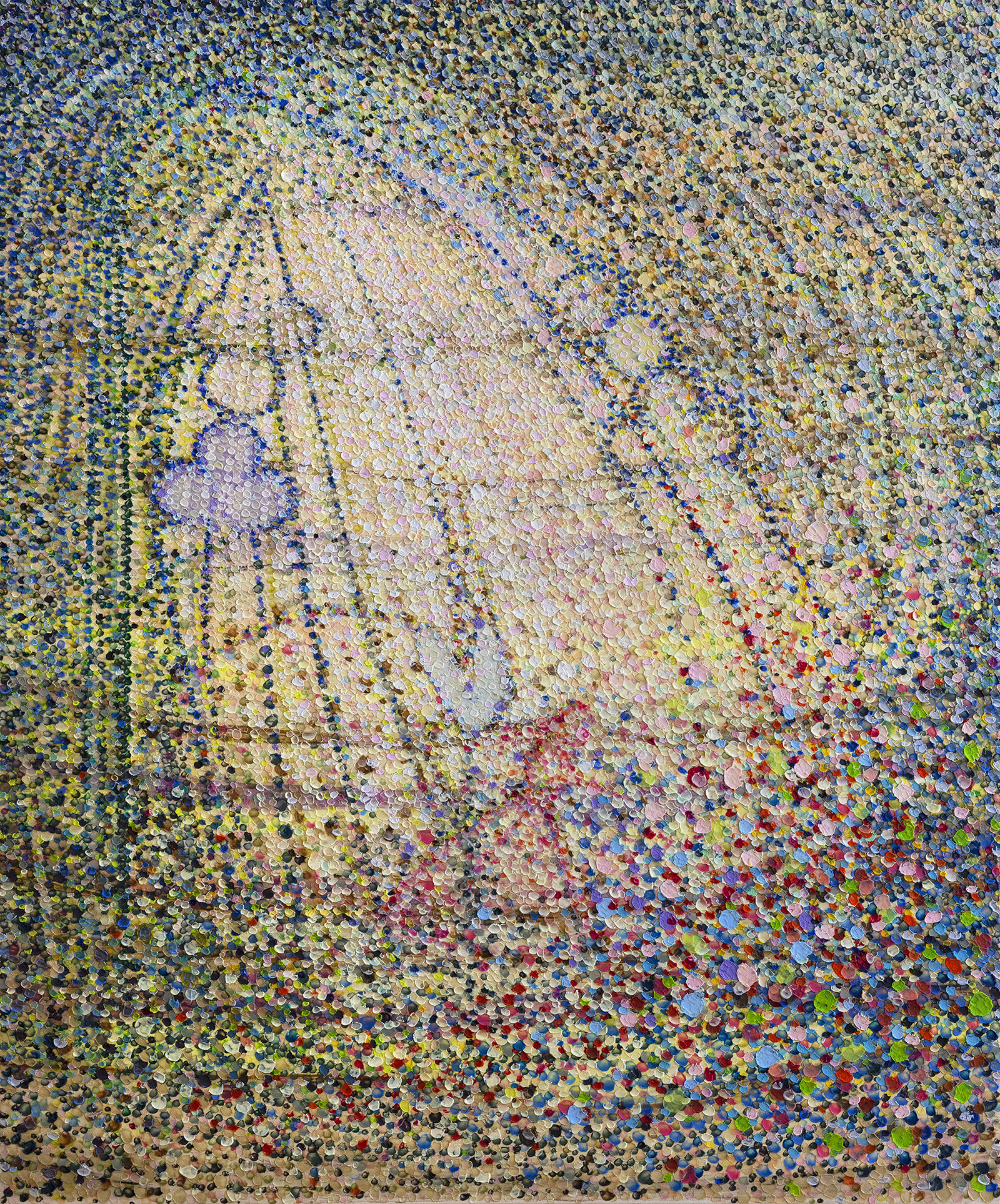 THE FALL oil on canvas, 72 by 60 inches (183x152cm), 2022, Hermann Lederle