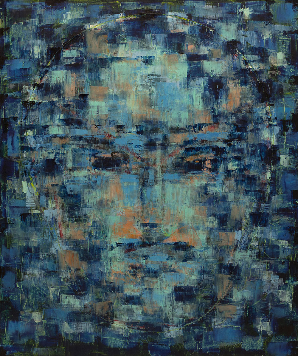 ROCK oil on canvas, 50 by 42 inches, 2000, HERMANN LEDERLE