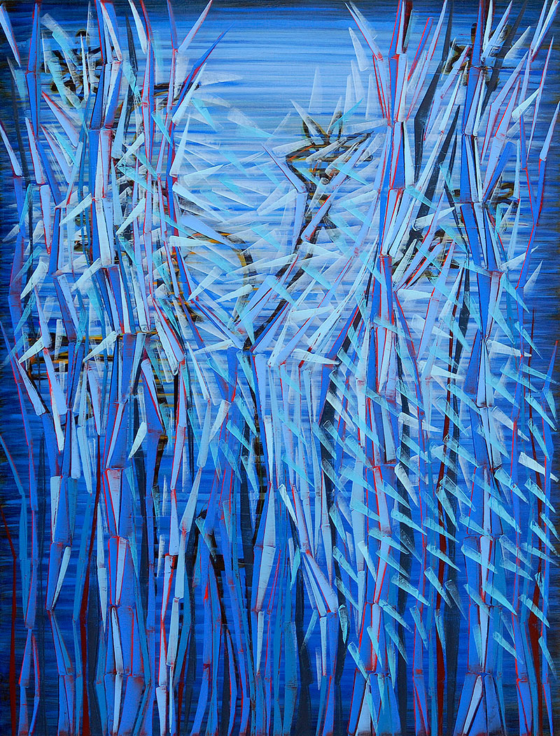TRANCE oil on canvas, 50 by 38 inches, 2012, Hermann Lederle