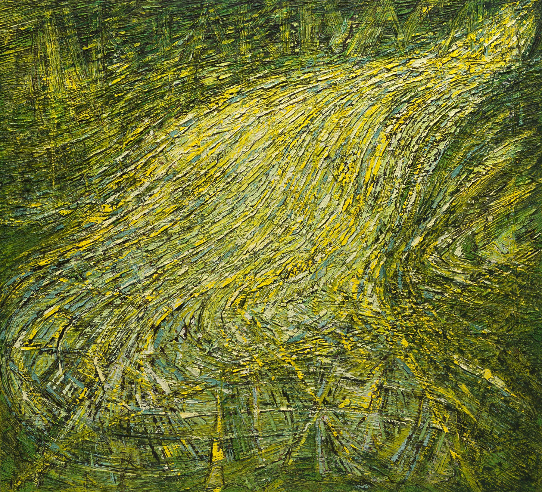 ADAGIO oil on canvas, 60 by 66 inches, 2010, Hermann Lederle