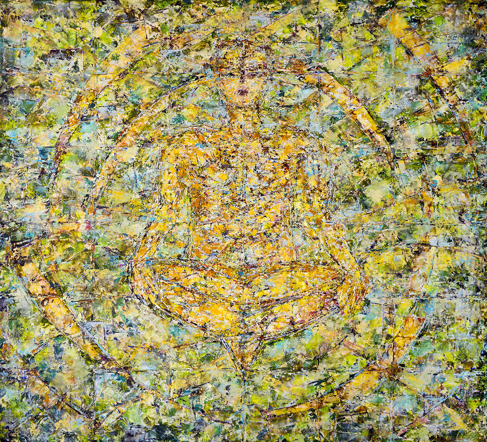 SILENCE No.22 oil on canvas, 66 by 66 inches (168x168cm), 2007, HERMANN LEDERLE