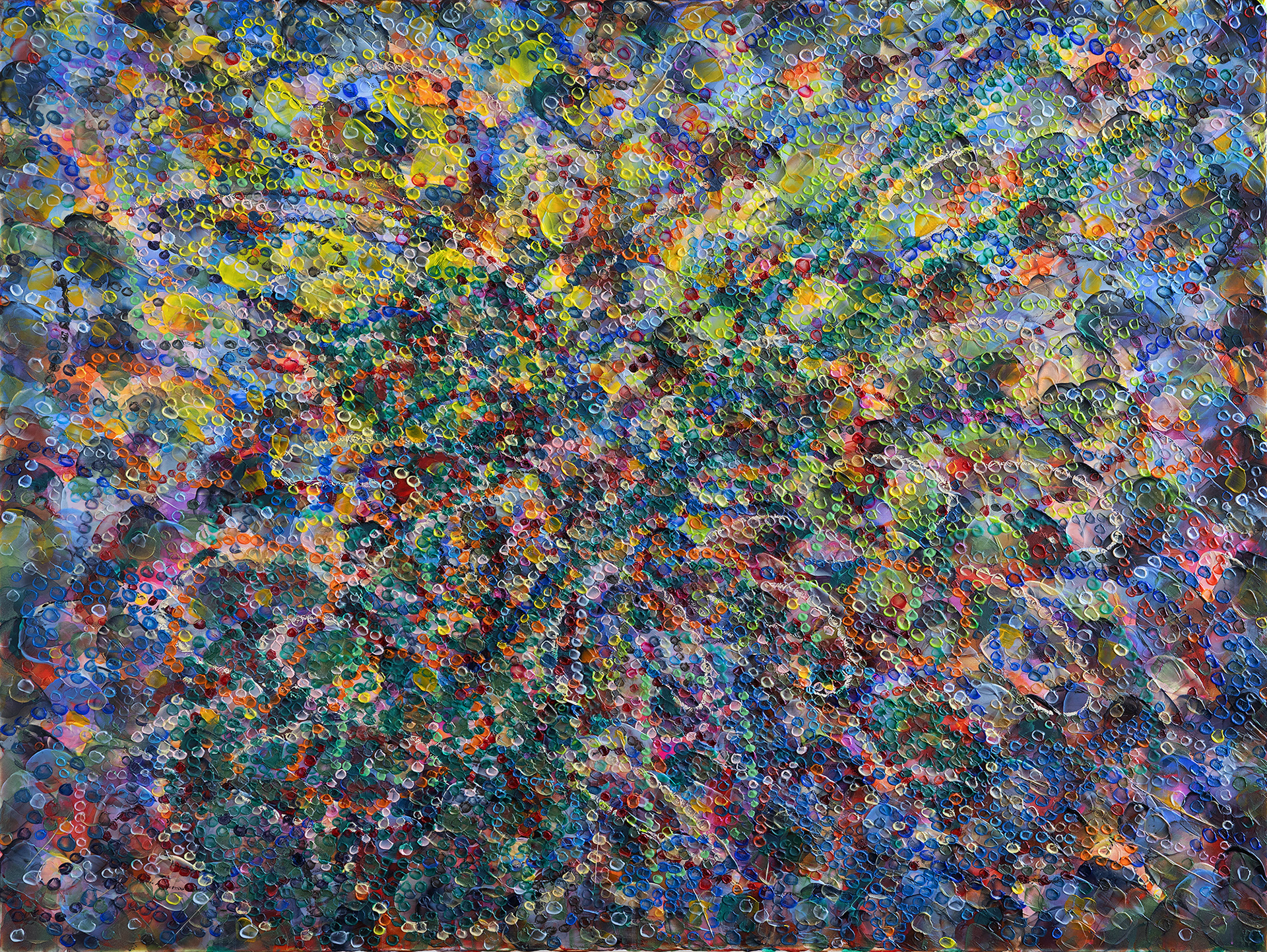 UNBOUND oil on canvas, 36 by 48 inches (102x152cm), 2025, HERMANN LEDERLE