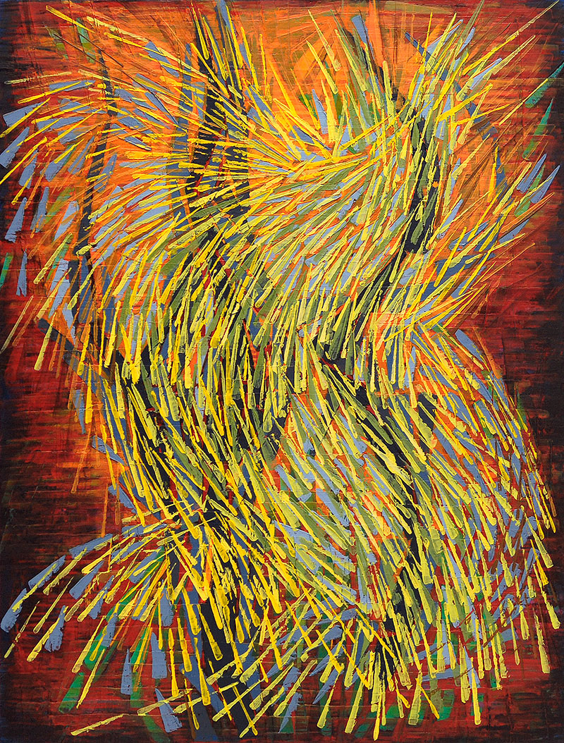 GOBSMACKED oil on canvas, 50 by 38 inches, 2012, Hermann Lederle