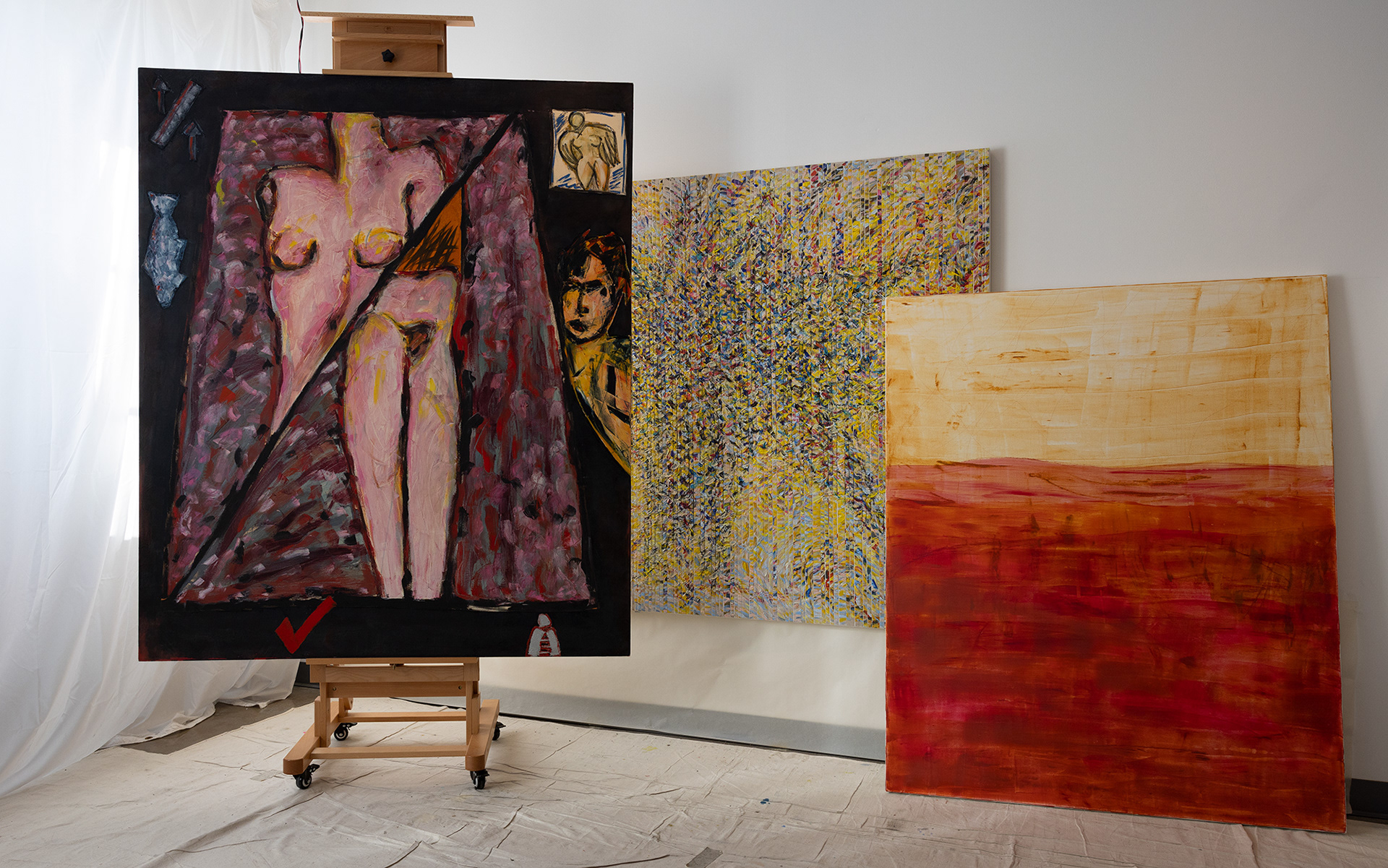 Paintings by Hermann Lederle at THE Salon Los Angeles Arts District November 2021