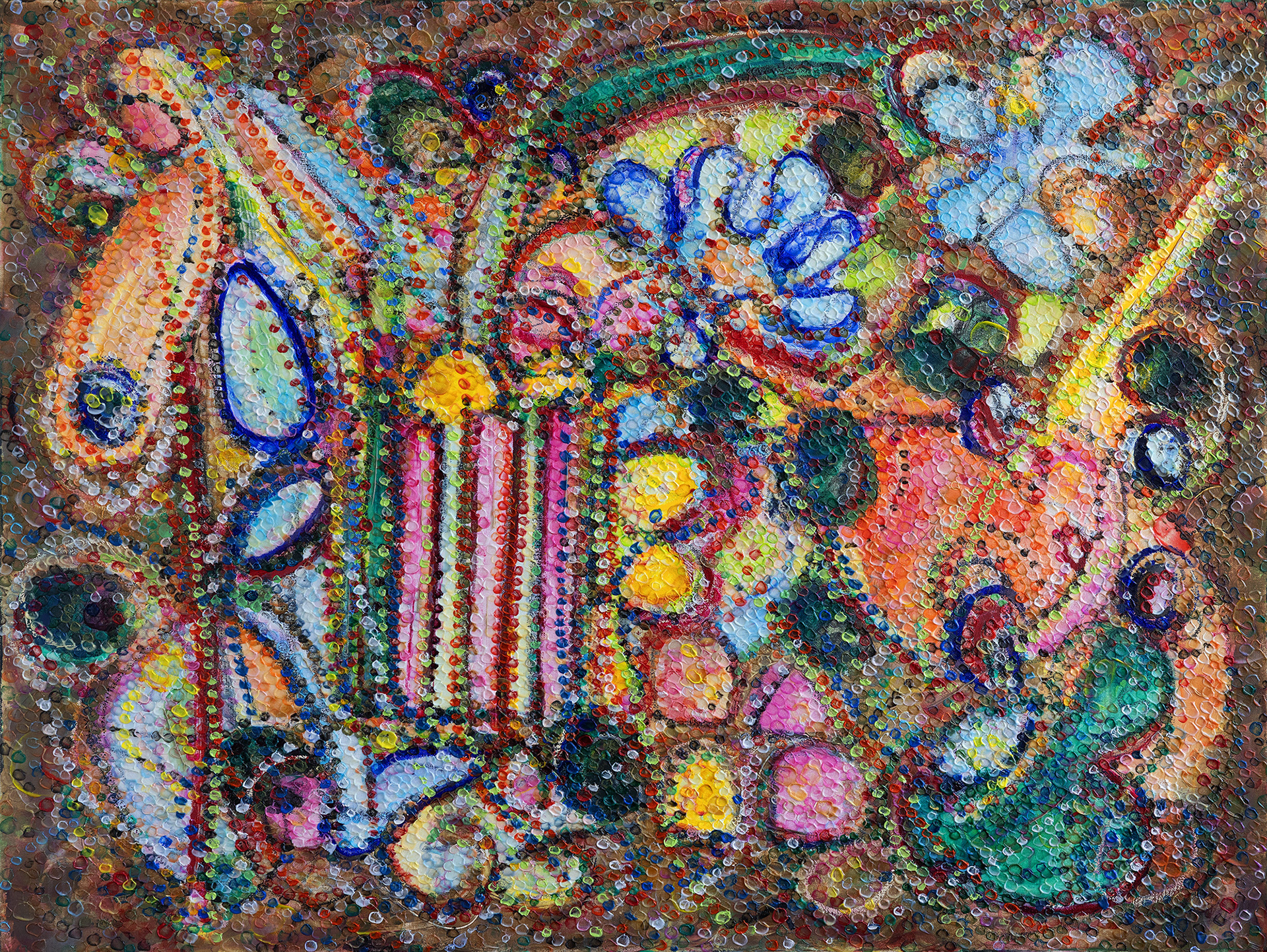 OCHER AND FAWN oil on canvas, 36 by 48 inches (102x152cm), 2025