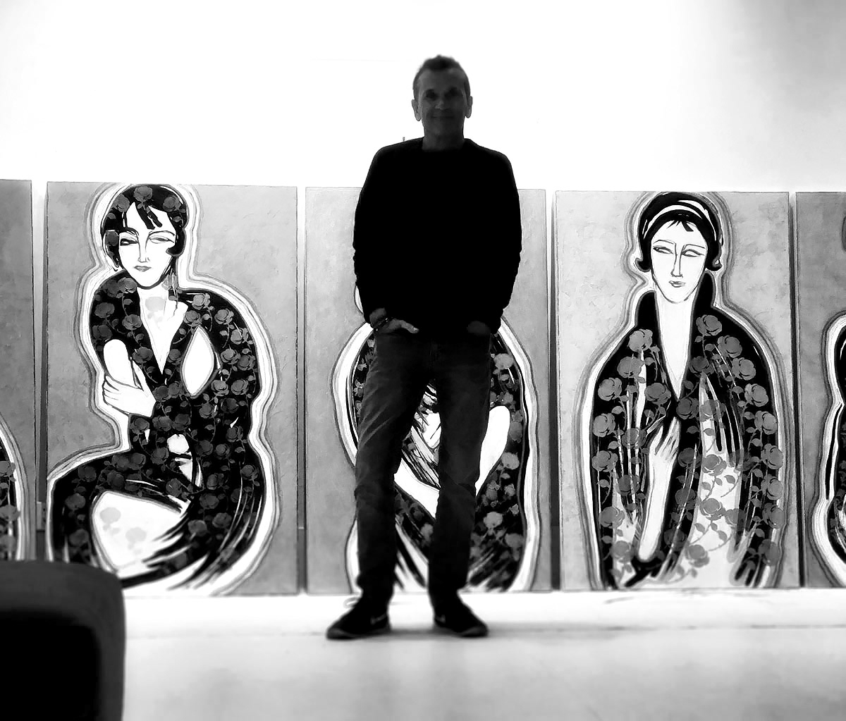 'MODIGLIANI MONET ME MONOTRIBES' IN PROGRESS 2018, BY HERMANN LEDERLE