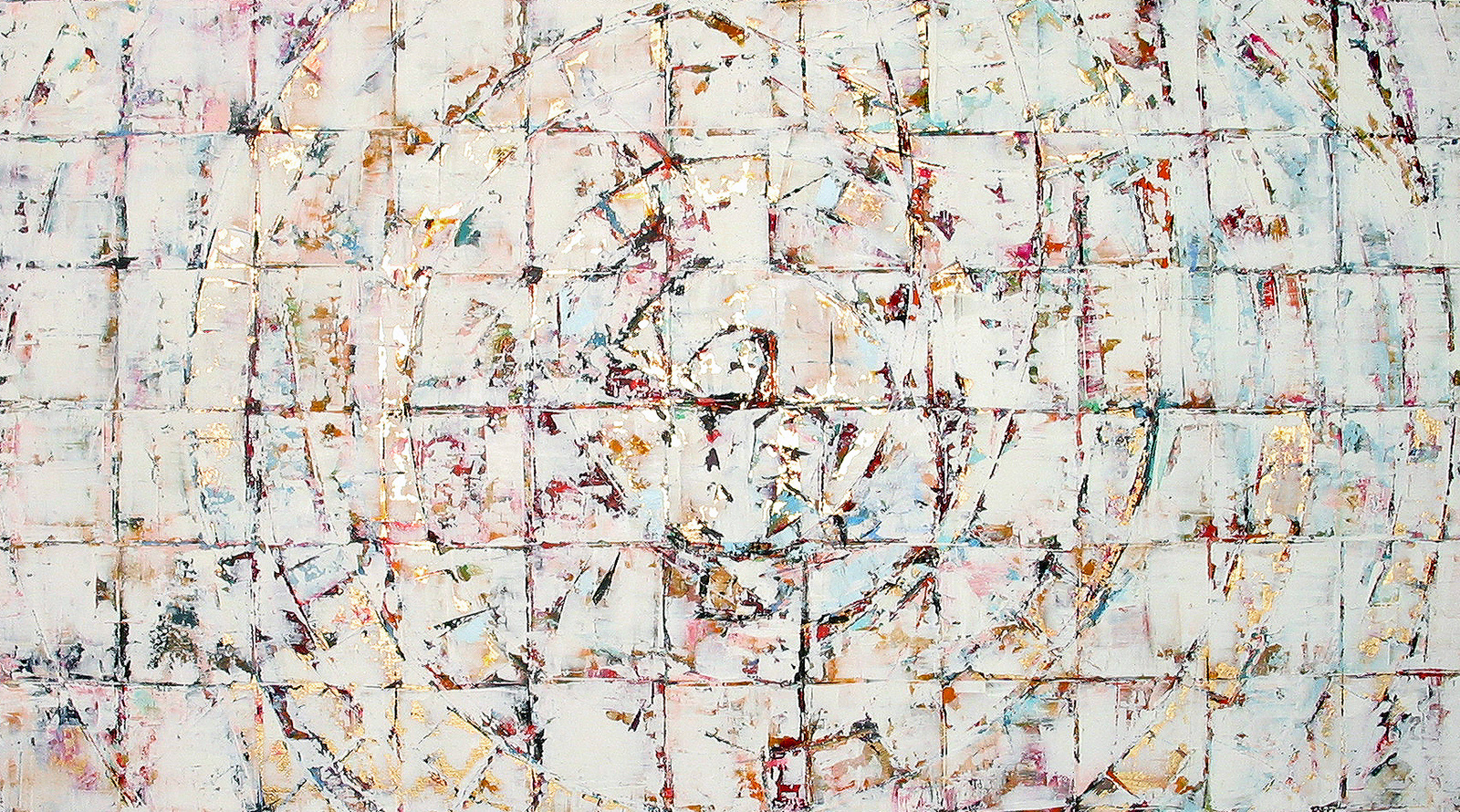 'SILENCE NO.3’, oil on canvas, 60 by 66 inches, 2004 - DETAIL The SILENCE / WHITE SERIES paintings suggest a reality of transcending portraiture and opaque anecdotes in a near white-out brilliant existence