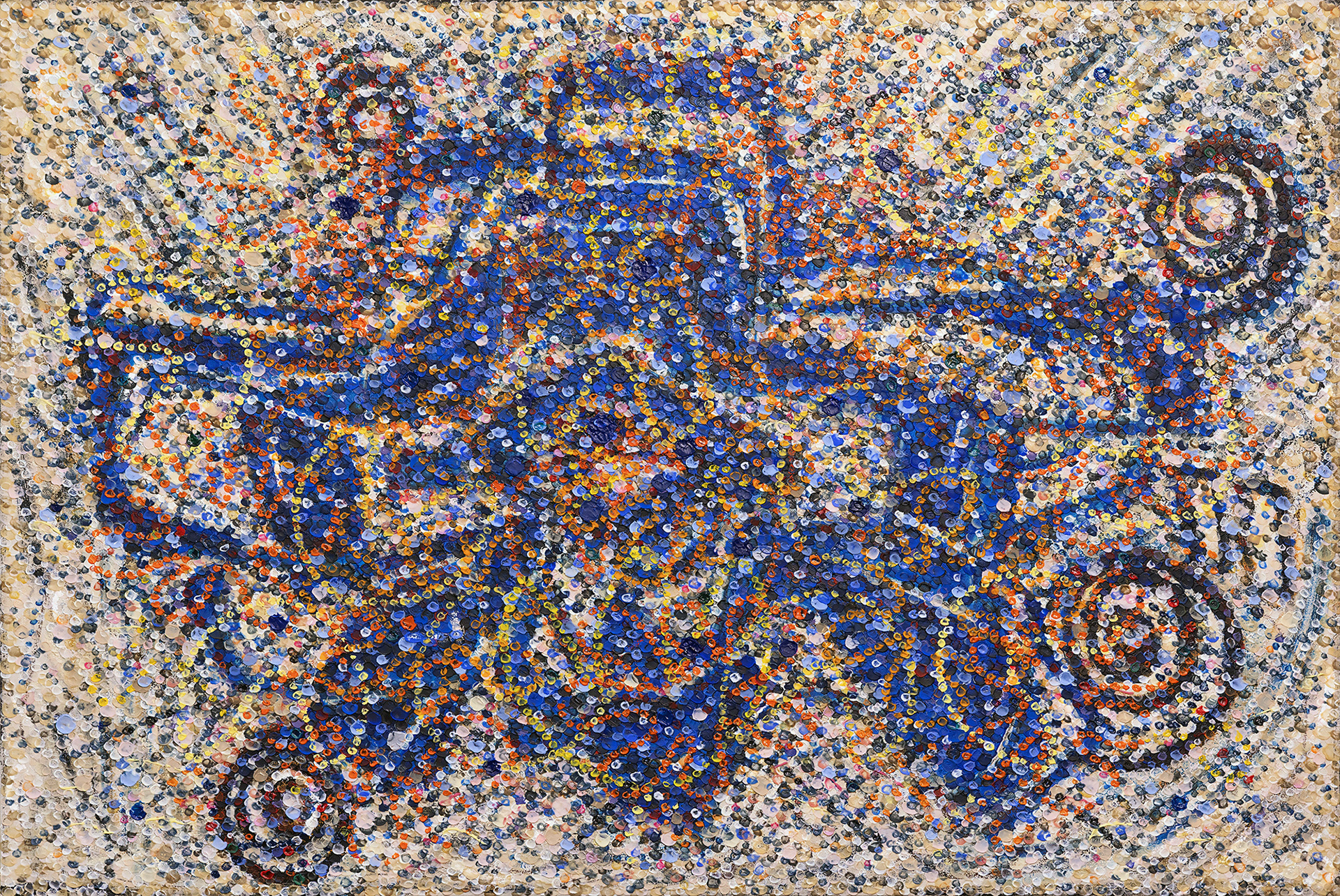 BANG oil on canvas, 40 by 60 inches (102x152cm), 2023