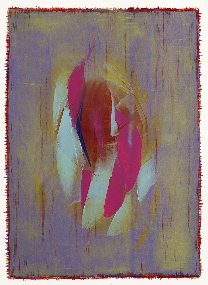 COLORBLOTS 1B oil on paper, 30 by 22 inches, 2013,HERMANN LEDERLE NOT AVAILABLE