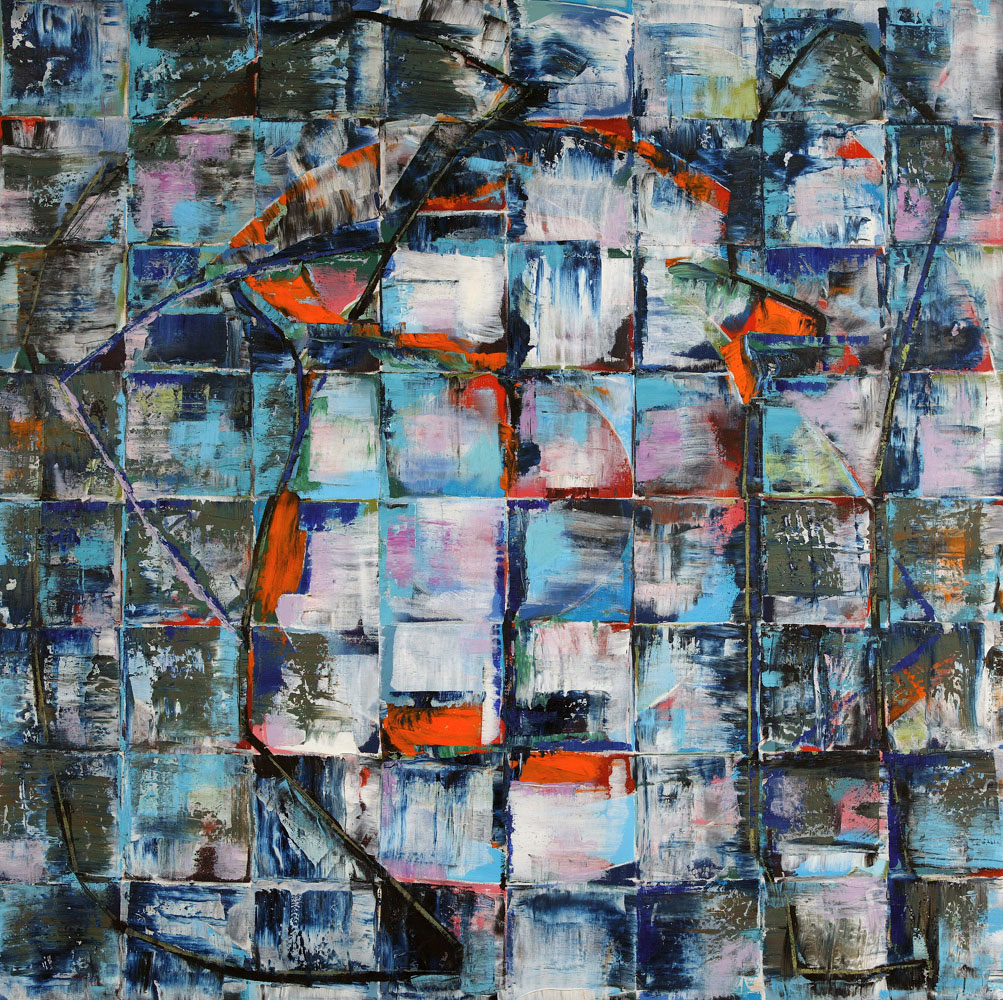 LEGACY oil on canvas, 48 by 48 inches, 2002, HERMANN LEDERLE