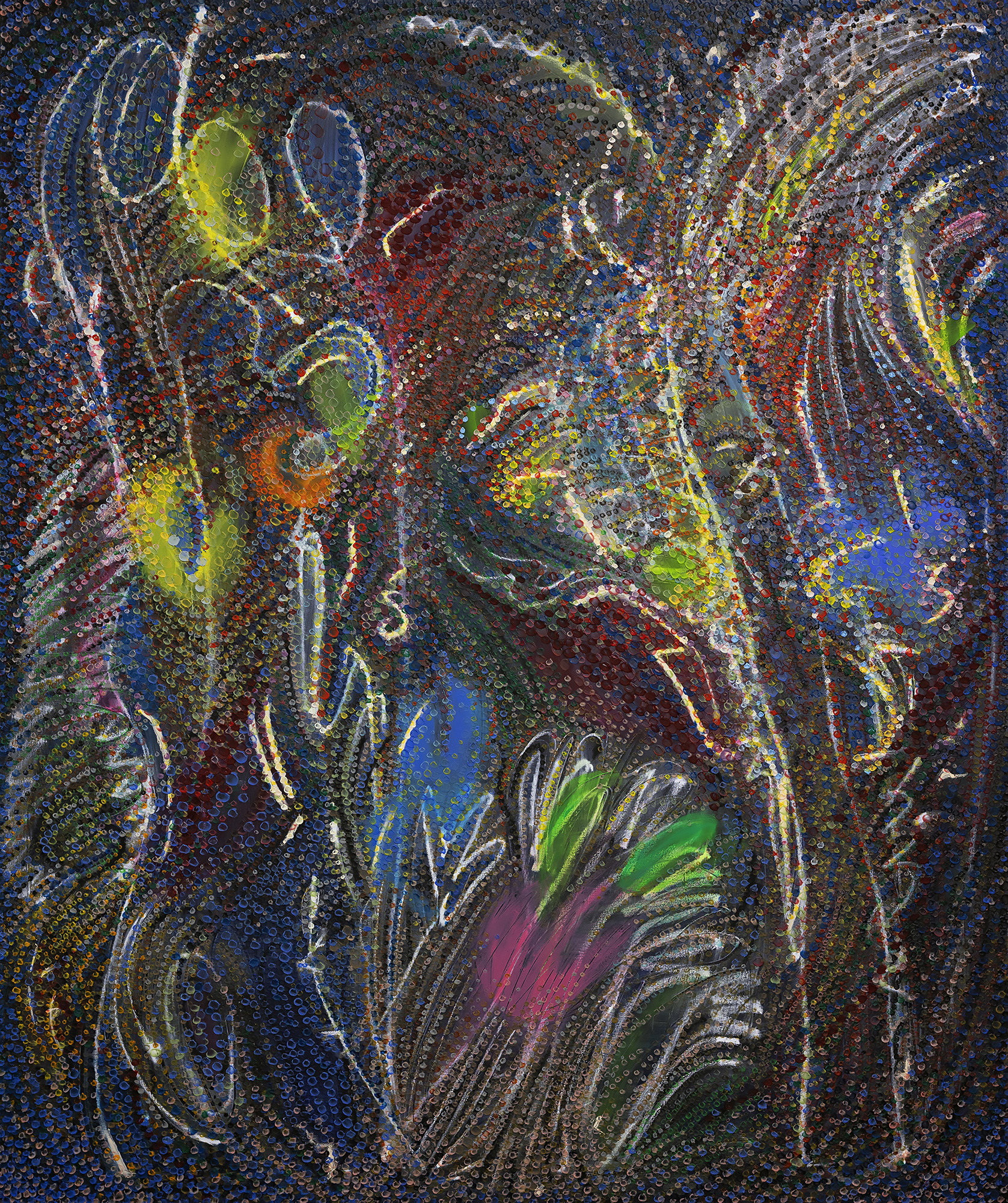 FALSETTO oil on canvas, 72 by 60 inches (183x152cm), 2022, HERMANN LEDERLE