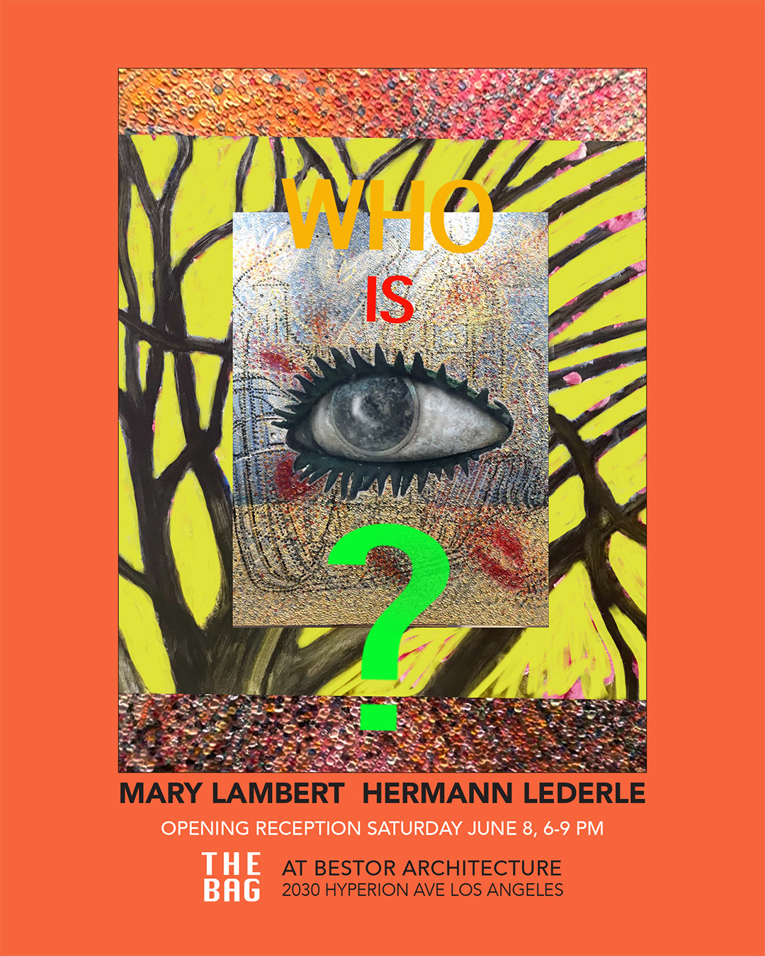 WHO IS I? EXHIBITION BY MARY LAMBERT AND HERMANN LEDERLE AT THE BAG LOS ANGELES JUNE 8, 2024