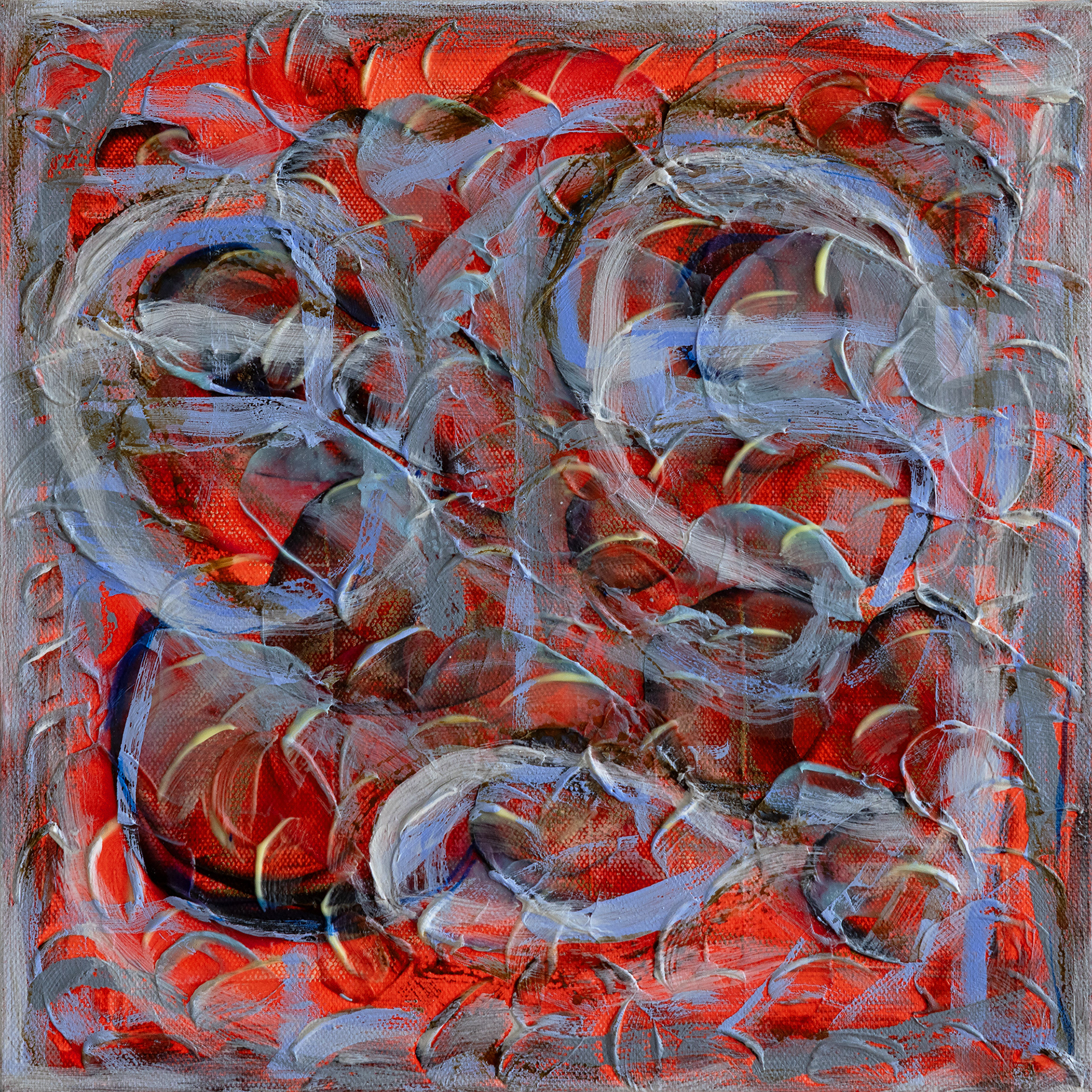 HEADS TRIBECA NY TWO oil on canvas, 12 by 12 inches (30 x 30 cm), 2026, HERMANN LEDERLE