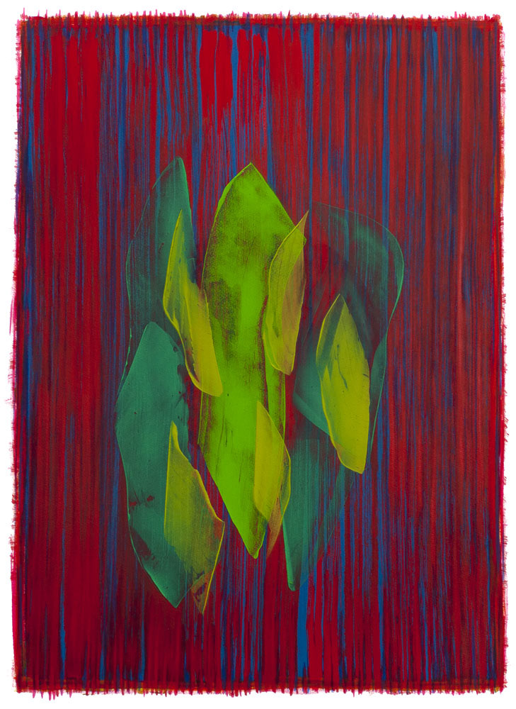 STUDY 9 oil on paper, 30 by 22 inches, 2012,HERMANN LEDERLE