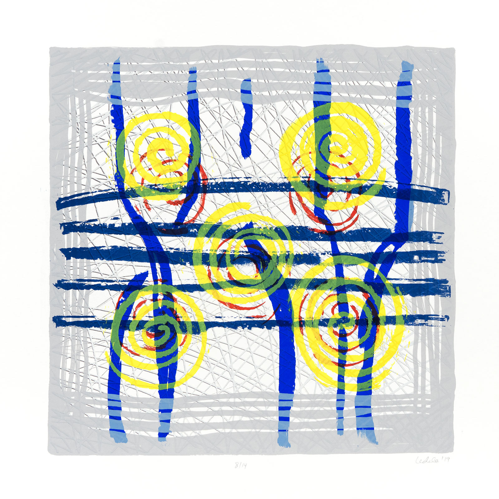 COLORFINITS B,2019,SERIGRAPH,HERMANN LEDERLE,HPH SIEBDRUCK