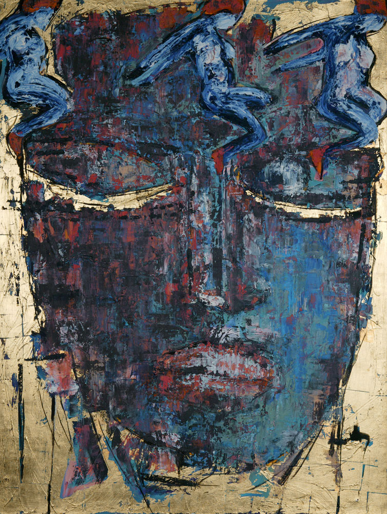 WAVE oil on canvas, 50 by 38 inches, 2000, HERMANN LEDERLE