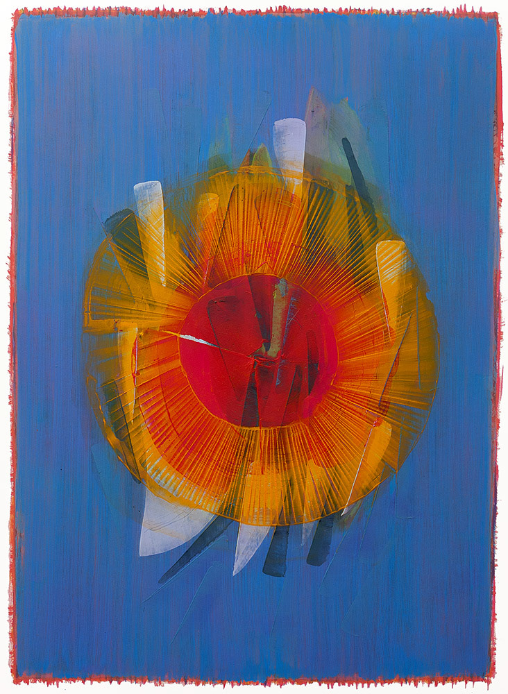 COLORBLOTS 9 oil on paper, 30 by 22 inches, 2013,HERMANN LEDERLE