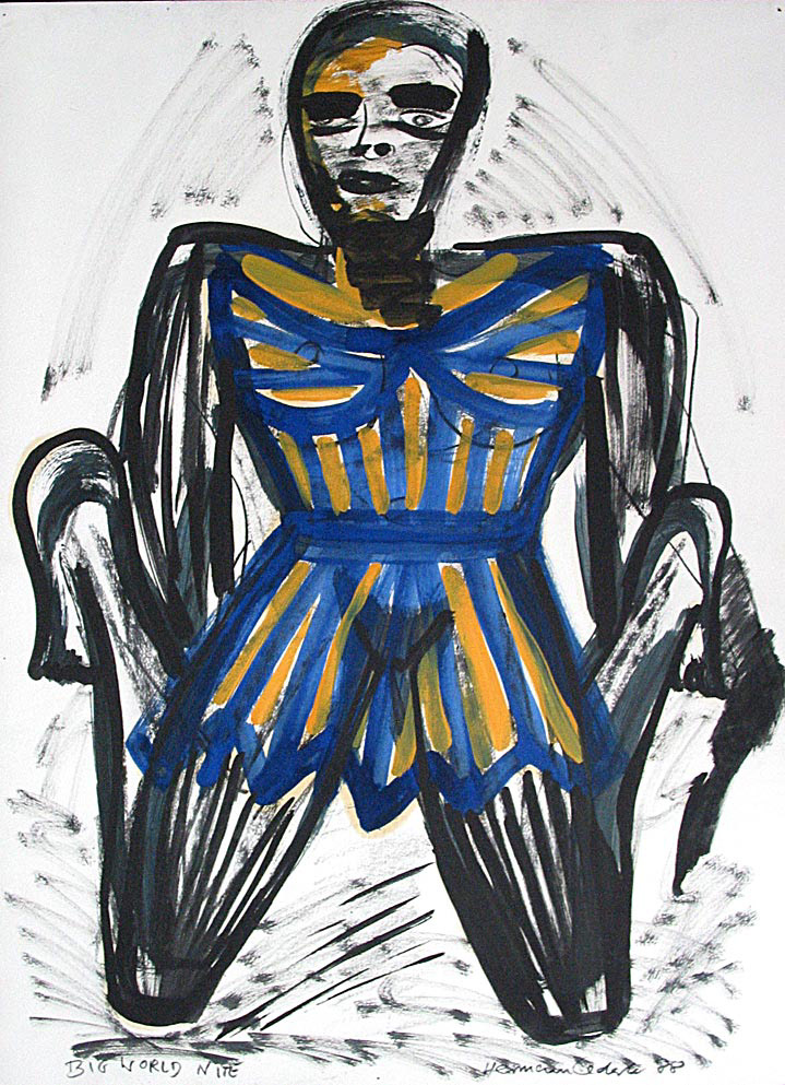 NO. 26 mixed media on paper, 30 by 22 inches, 1988, HERMANN LEDERLE