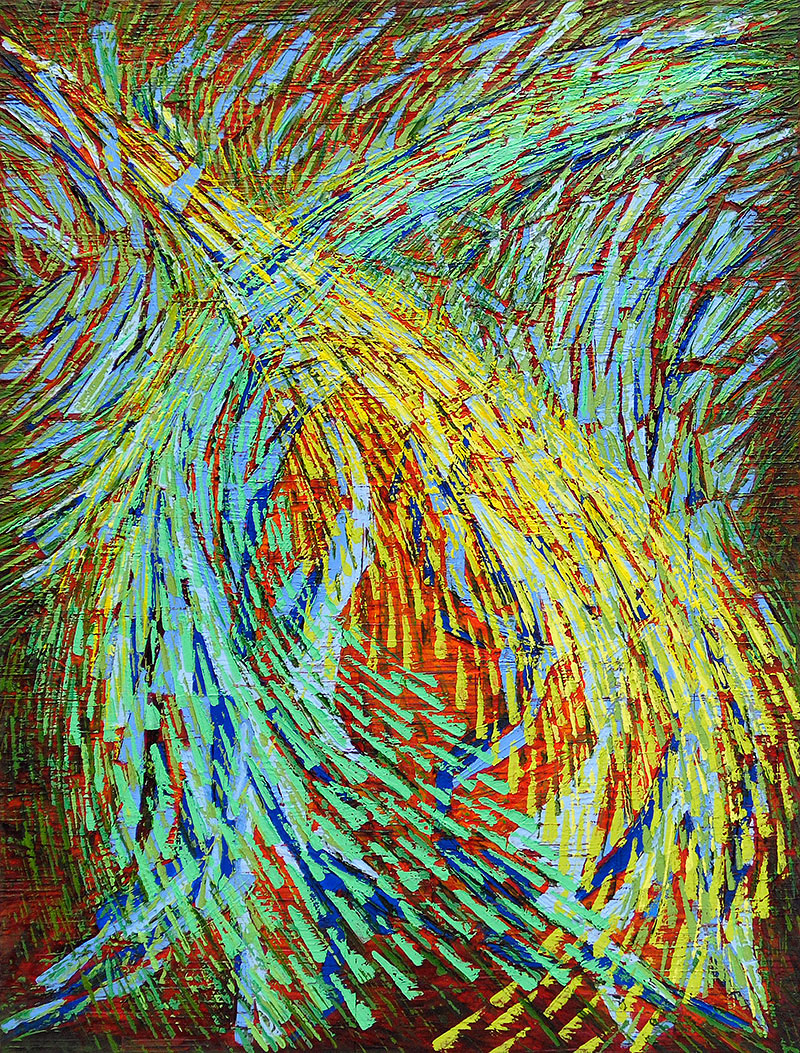 VERVE oil on canvas, 50 by 38 inches, 2012, Hermann Lederle