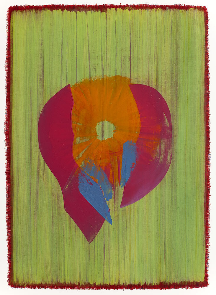 COLORBLOTS 5 oil on paper, 30 by 22 inches, 2013,HERMANN LEDERLE NOT AVAILABLE