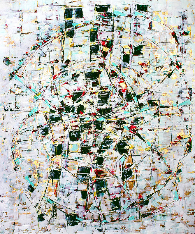 SILENCE NO.9 oil on canvas, 50 by 42 inches, 2004, HERMANN LEDERLE