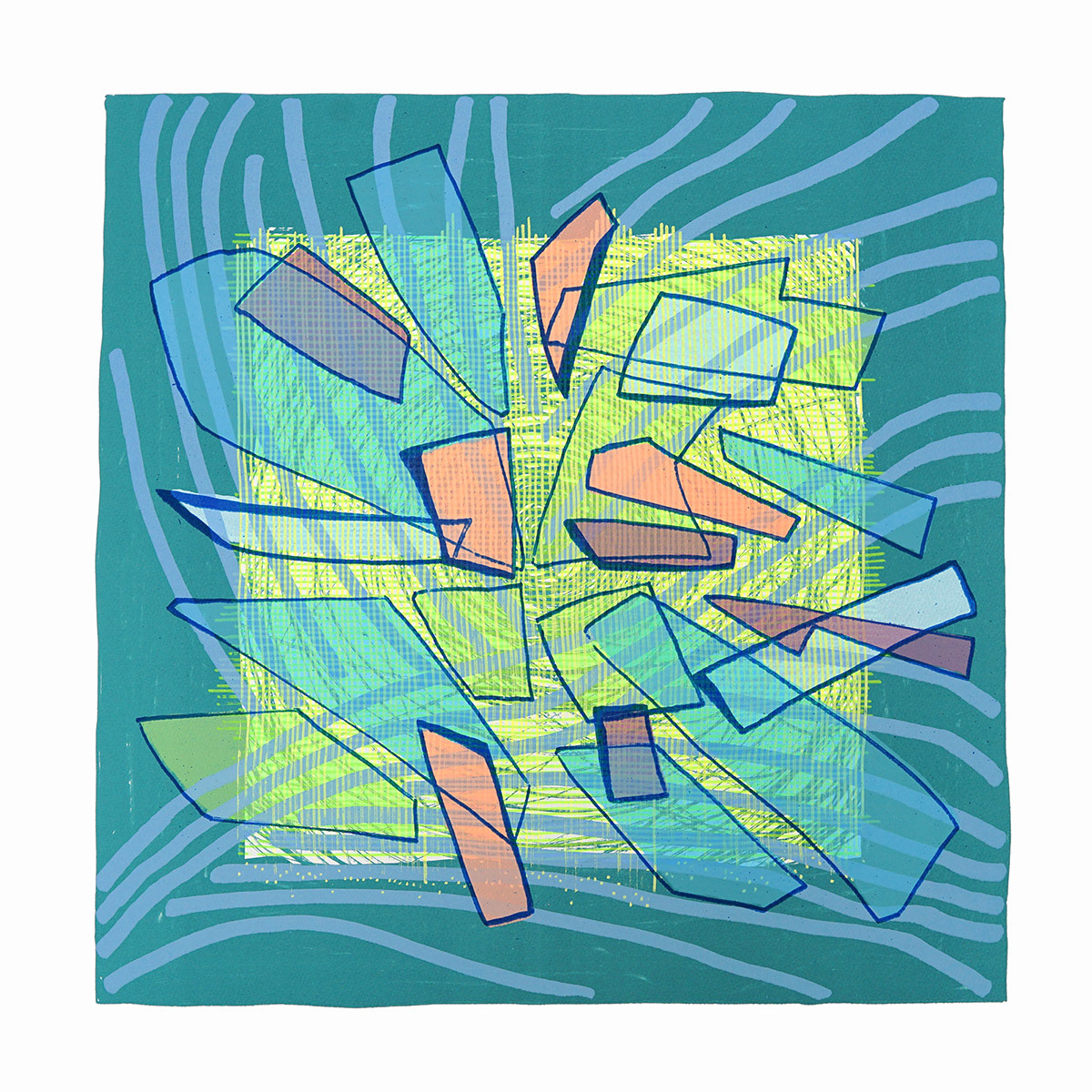 COLORNOTES A Serigraph on Somerset Velvet paper, 24 by 24 inches (61x61cm), 2019 Edition of 40 hand signed and numbered EUR 650.00
