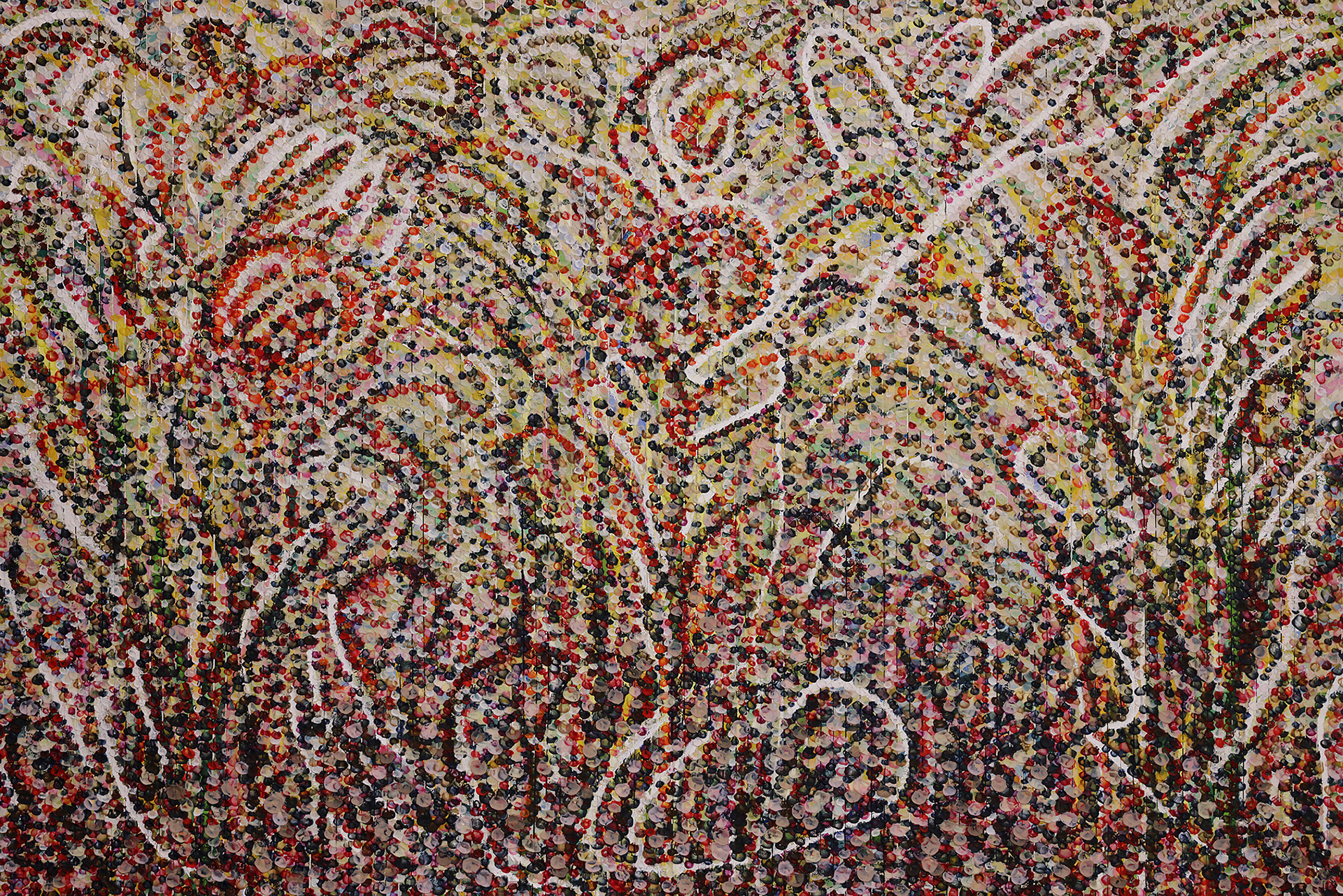 WOODS oil on canvas stripes over canvas, 40 by 60 inches (102x152cm), 2024, HERMANN LEDERLE