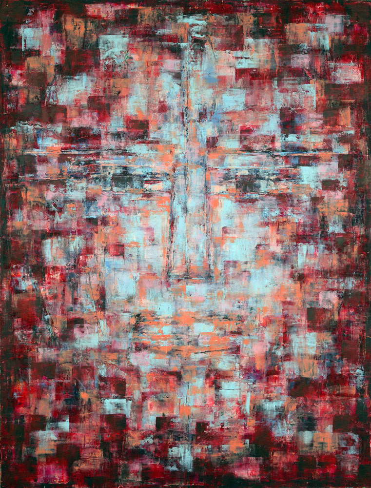 RED 99 oil on canvas, 50 by 38 inches, 2001, HERMANN LEDERLE