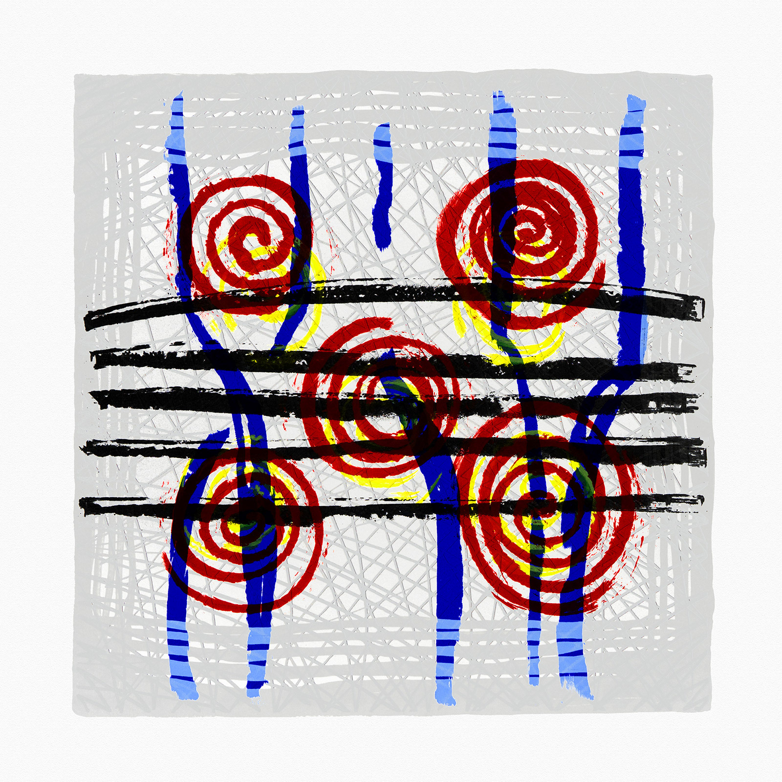 COLORFINITS A Serigraph on Somerset Velvet paper, 24 by 24 inches, 2019 Edition of 7 hand signed and numbered