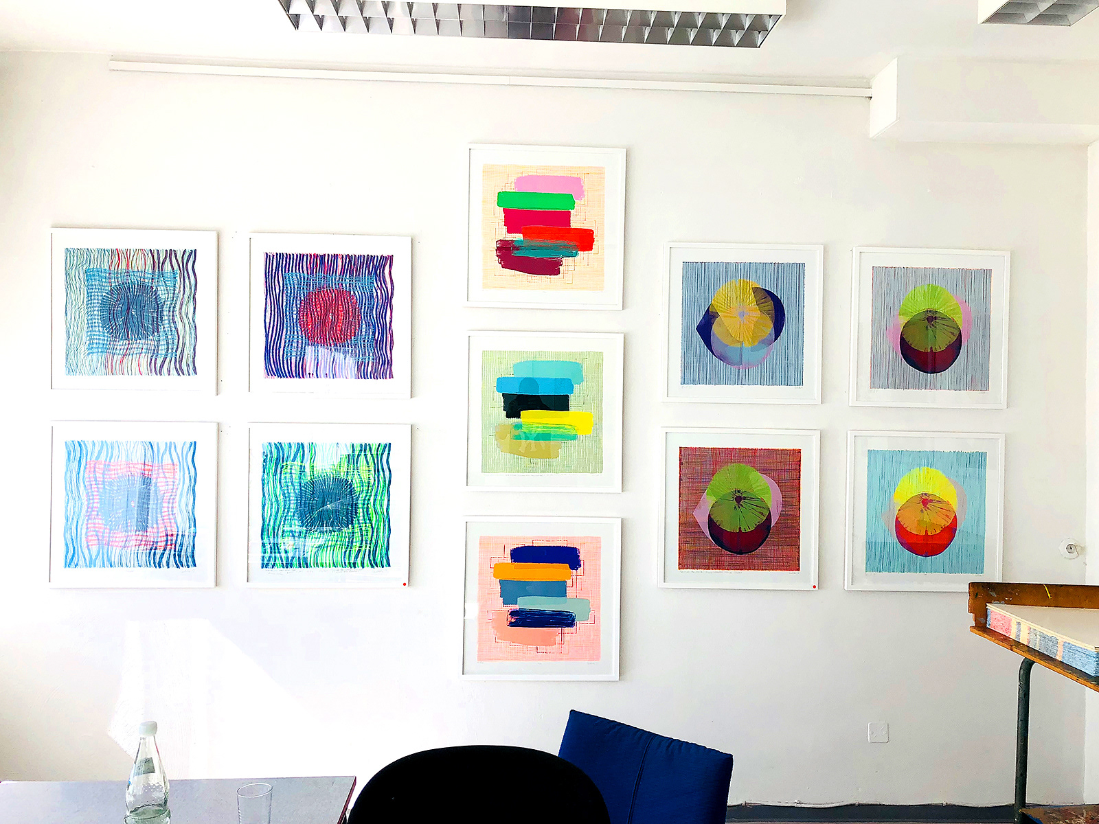 HERMANN LEDERLE,SERIGRAPH,COLORBLOTS,CLORSWEEPS,COLORWEAVES,2018