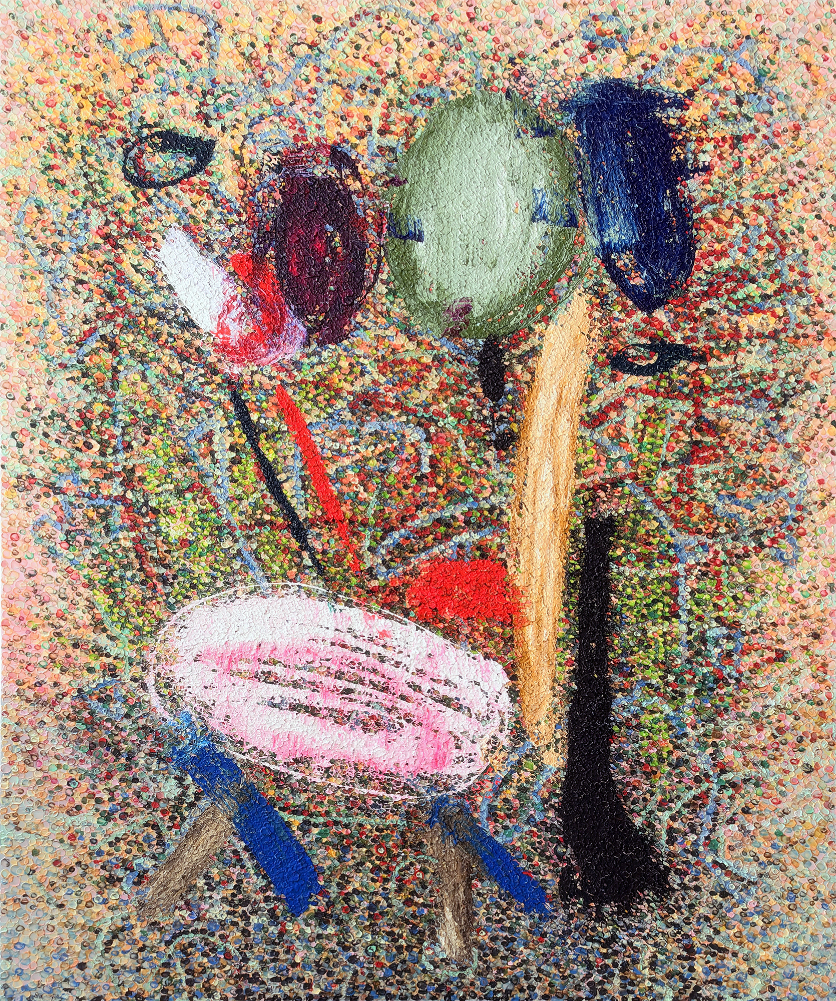 FRAGMENTS oil and acrylic on canvas, 72 by 60 inches (183x152cm), 2025​​​​​​​​