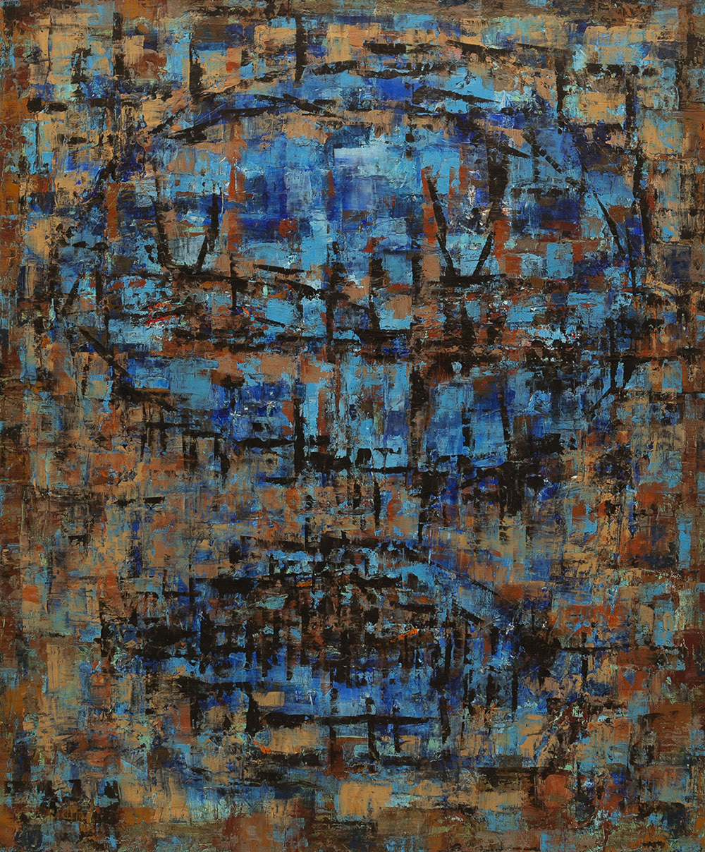 FIRST IMAGE oil on canvas, 50 by 42 inches, 2001, HERMANN LEDERLE