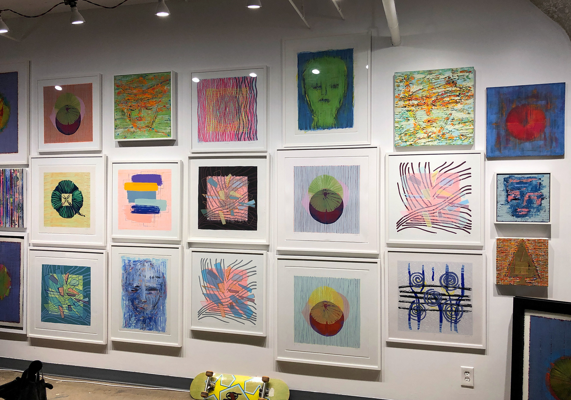 WALLART at Berlinna Factory Loft Gallery showing Serigraph Editions by Hermann Lederle