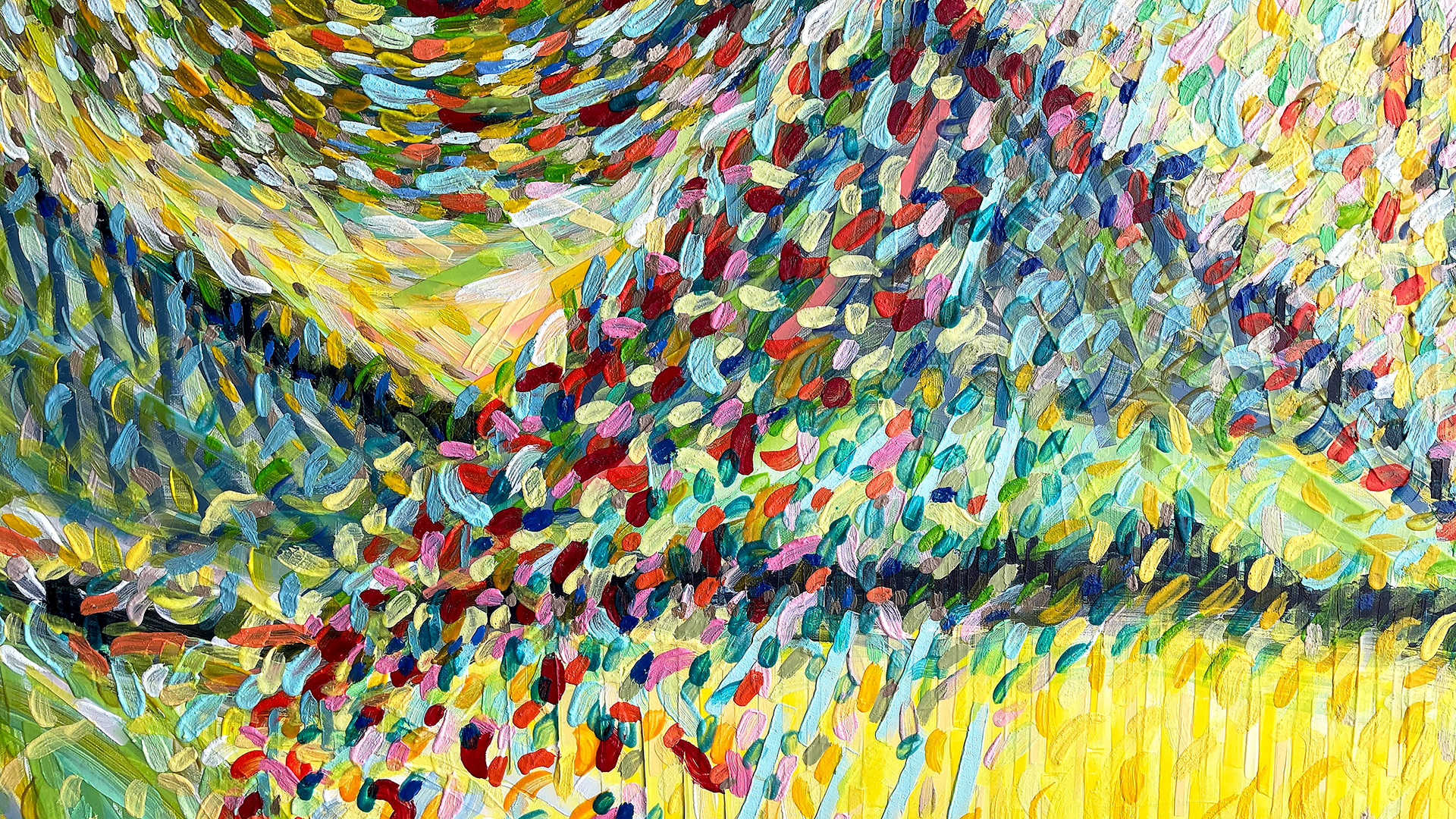 INTO THE WILD, in progress - detail Blurring the boundaries between landscape and reality, Hermann lederle