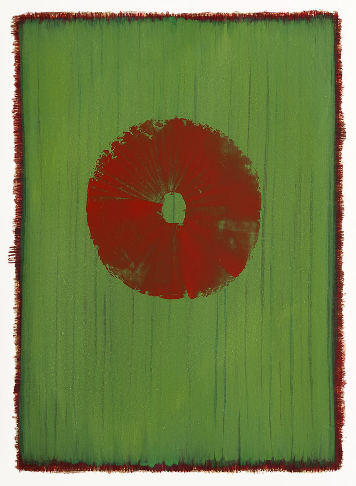 COLORBLOTS 7 oil on paper, 30 by 22 inches, 2013,HERMANN LEDERLE