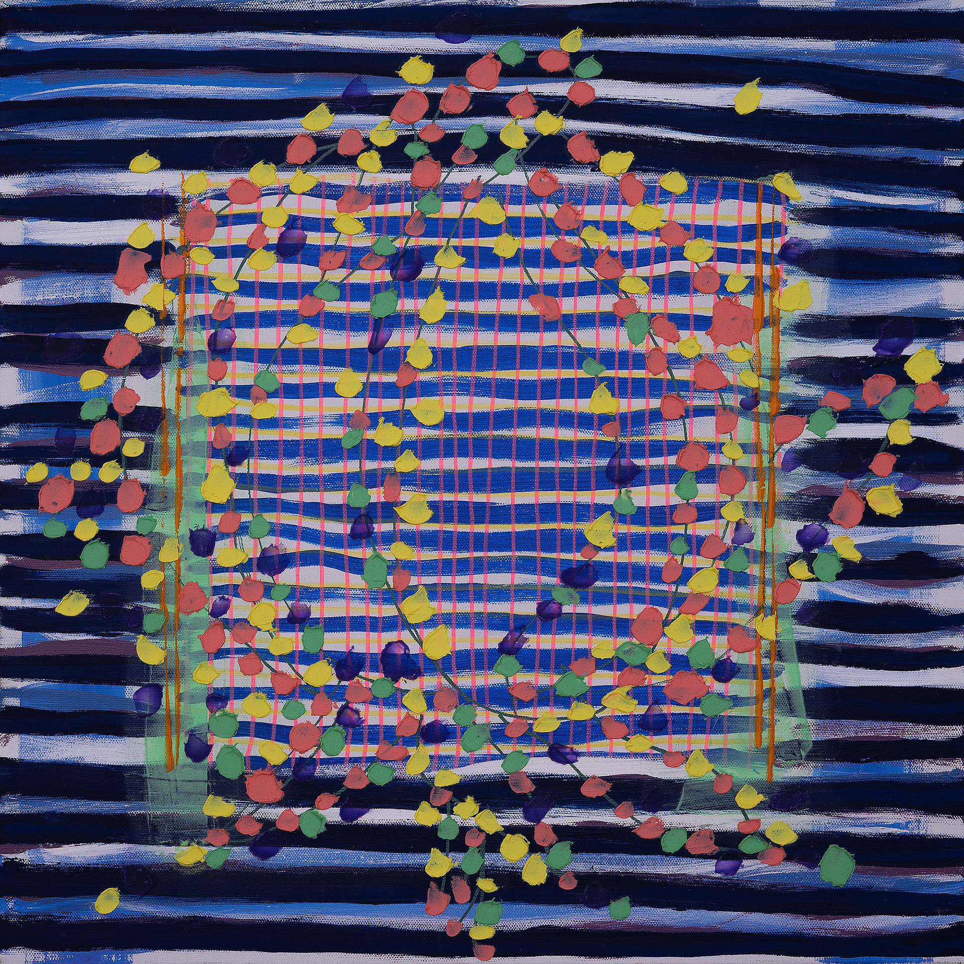 IMMERSION oil on canvas, 20 by 20 inches, 2021, Hermann Lederle