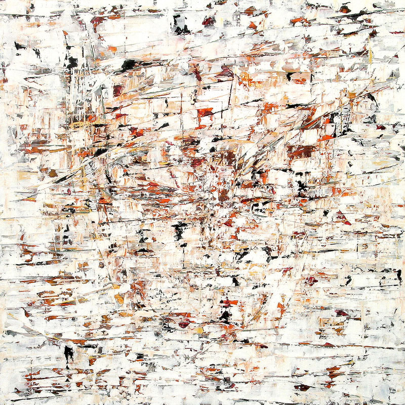 SILENCE No.12 oil on canvas, 24 by 24 inches (61x61cm), 2004, Hermann Lederle