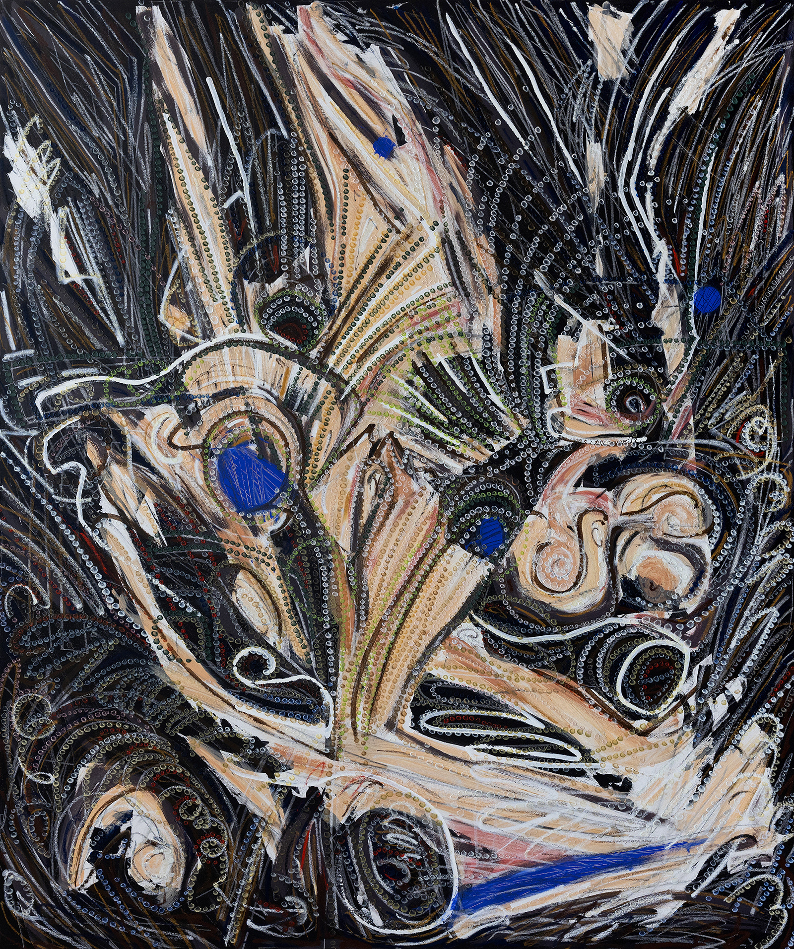 BLAST oil on canvas, 72 by 60 inches (183x152cm), 2023, HERMANN LEDERLE