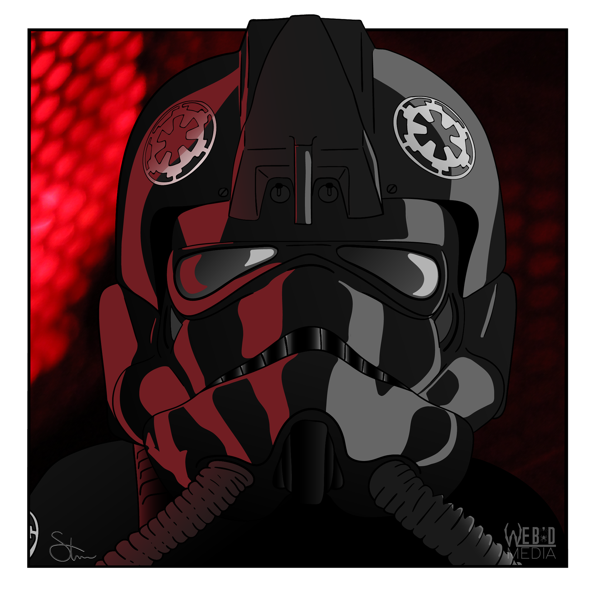Tie-Fighter Pilot Illustration