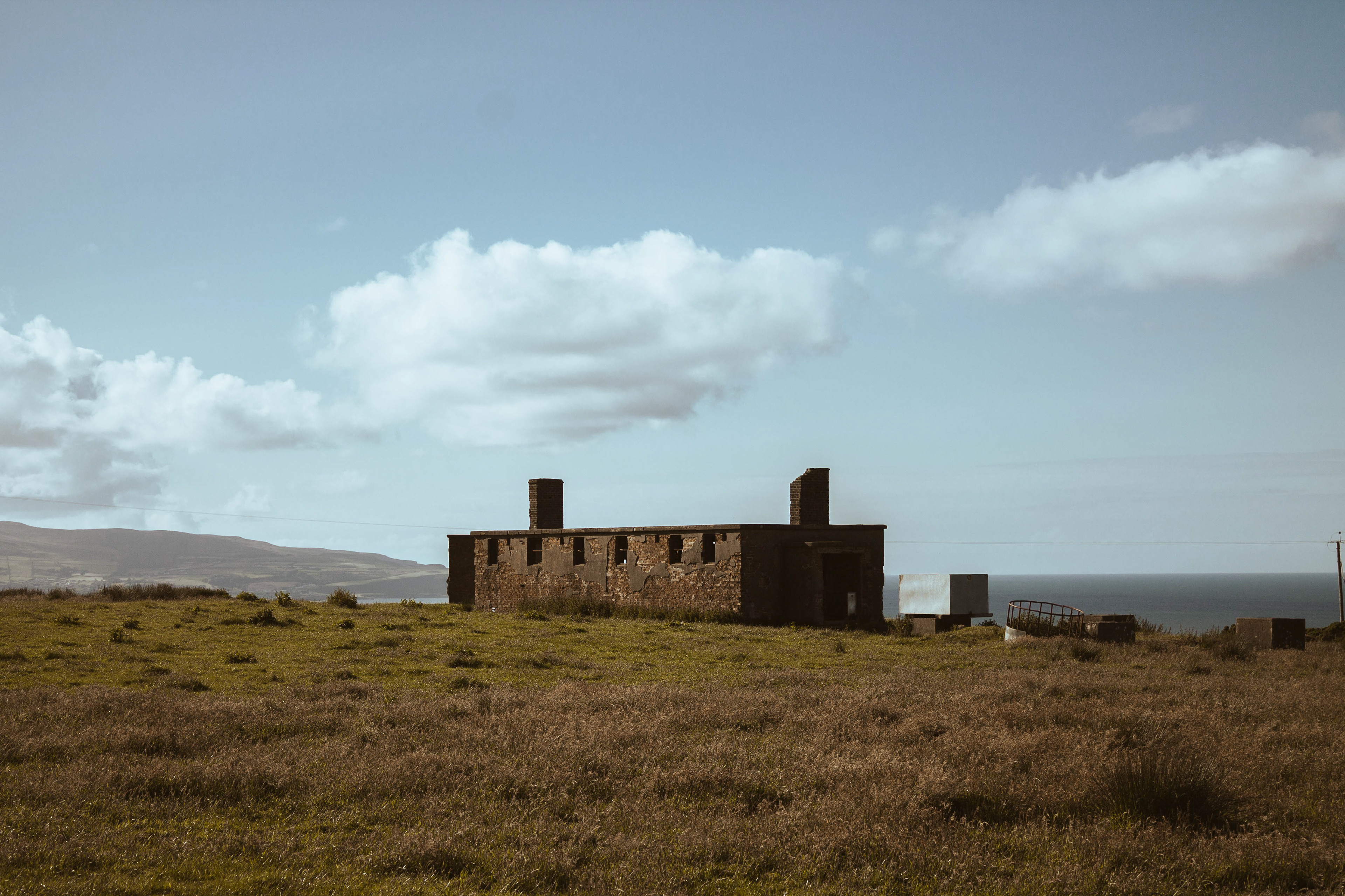 Stone Building in a Field
