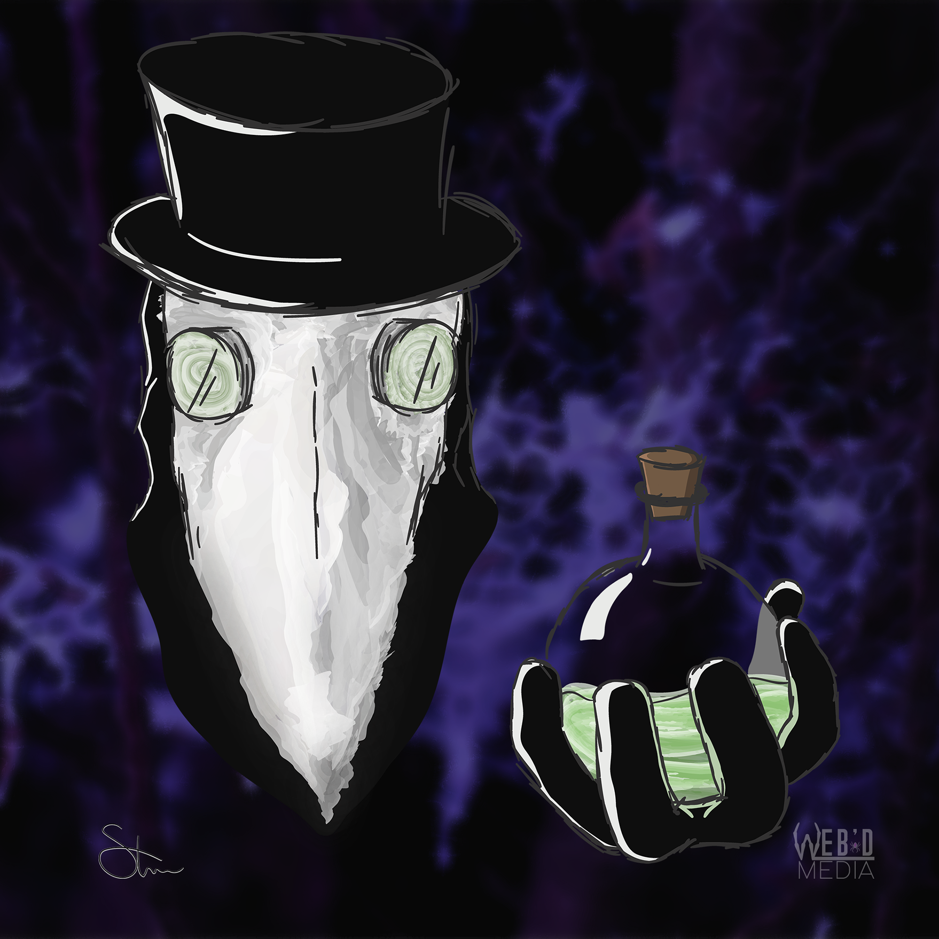 Plague Doctor Illustration