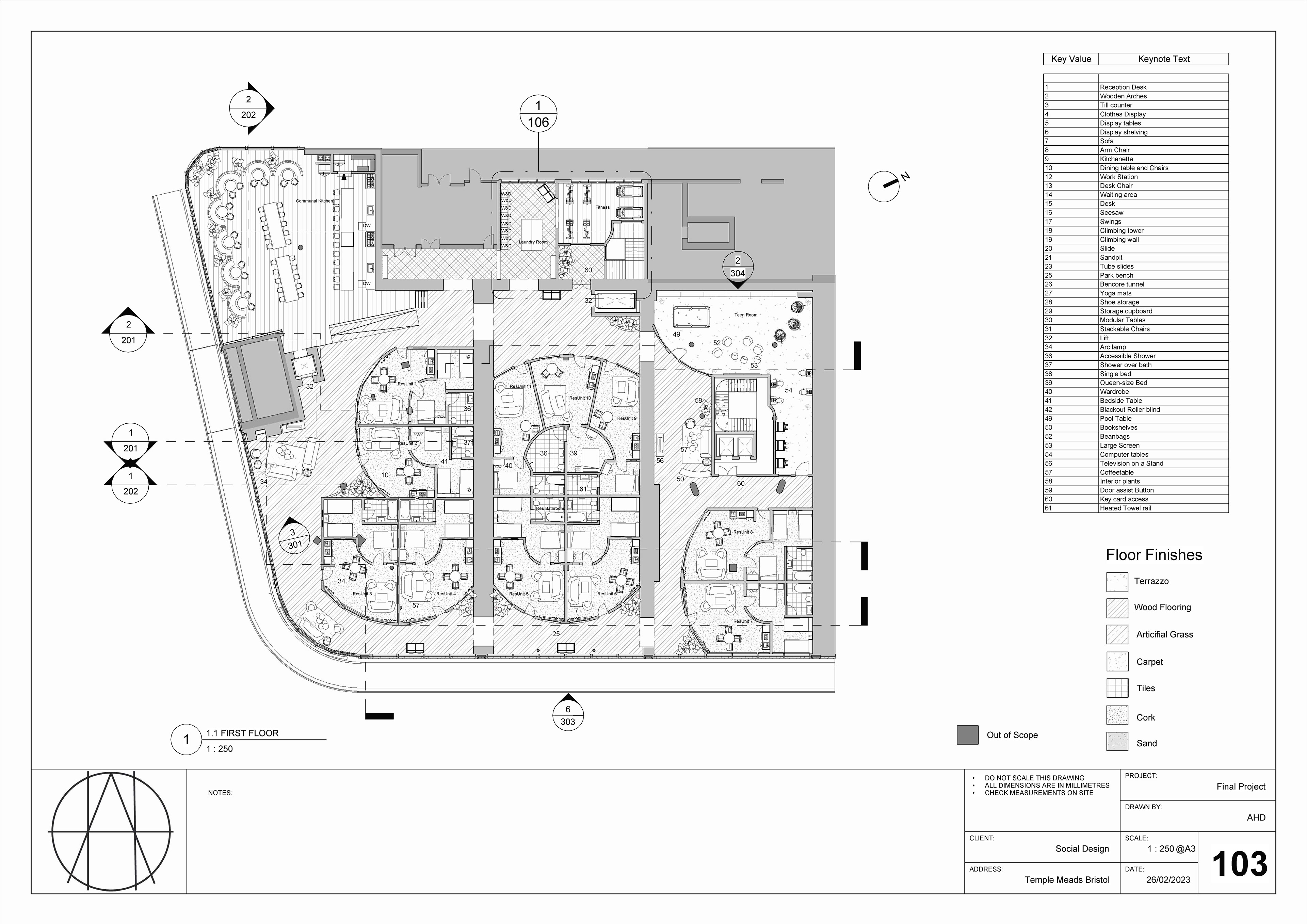 Technical Drawings - First Floor Plan