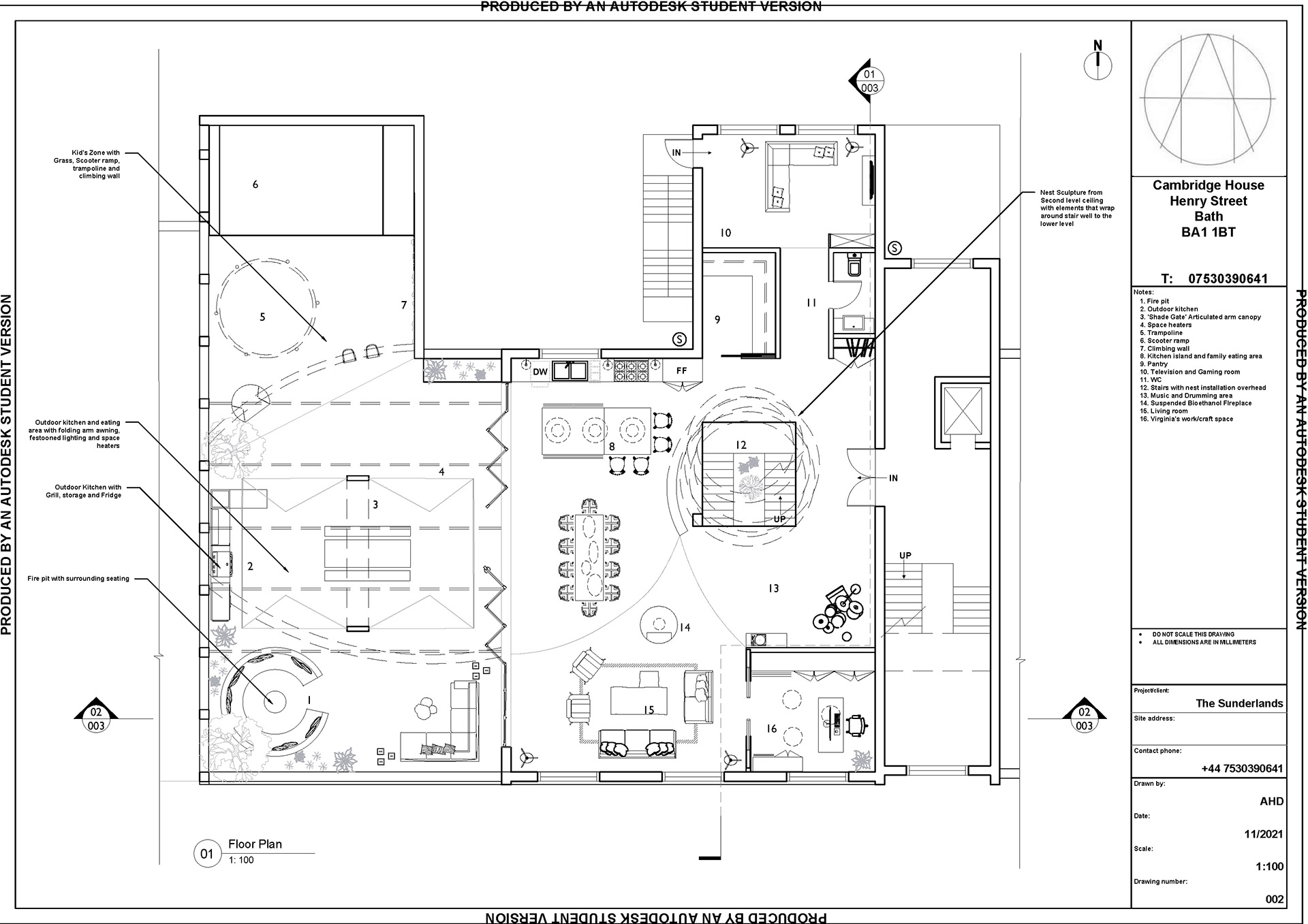 Technical Drawings - Floor Plan Upper level