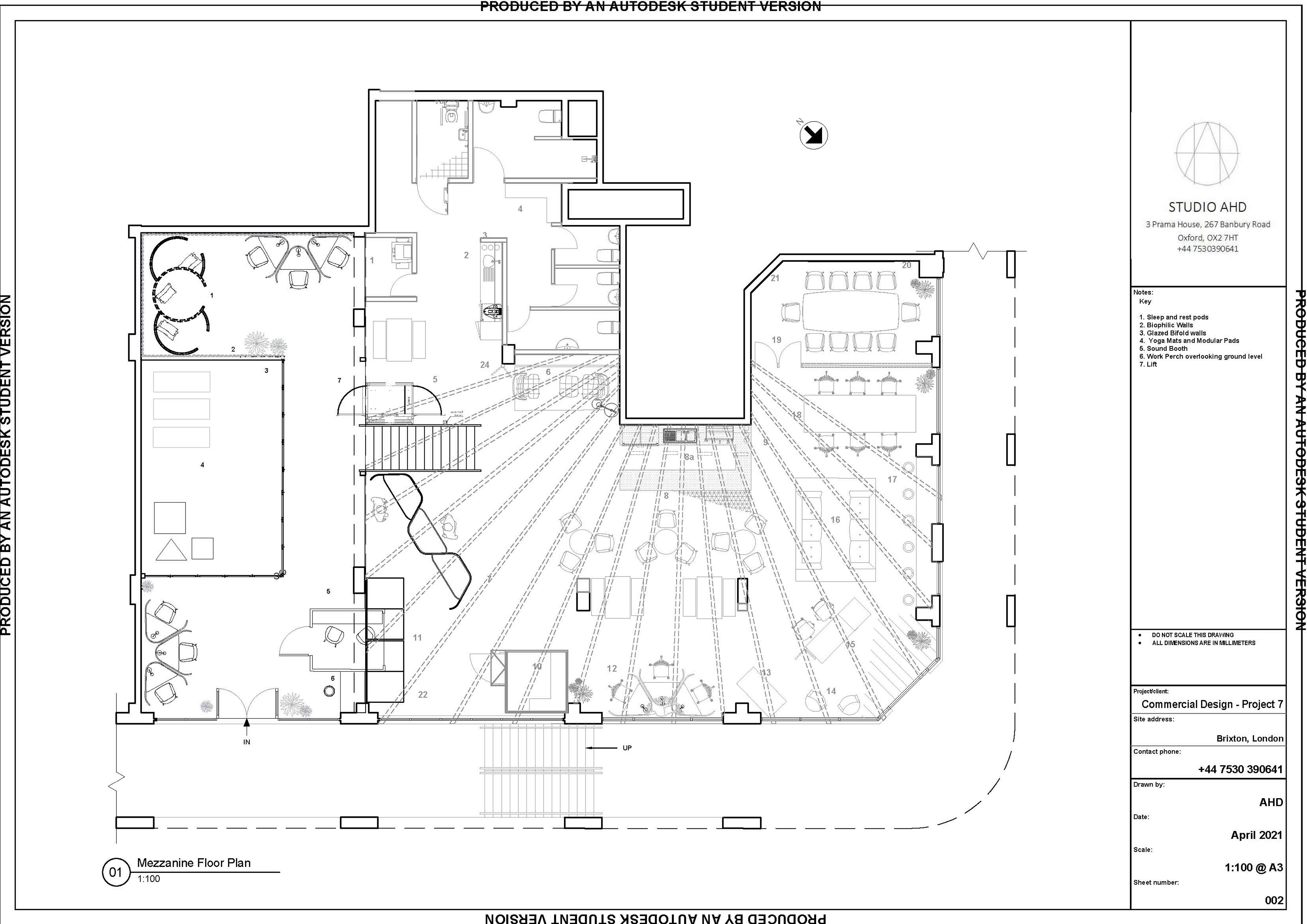 Technical Drawings - Floor Plan Mezzanine