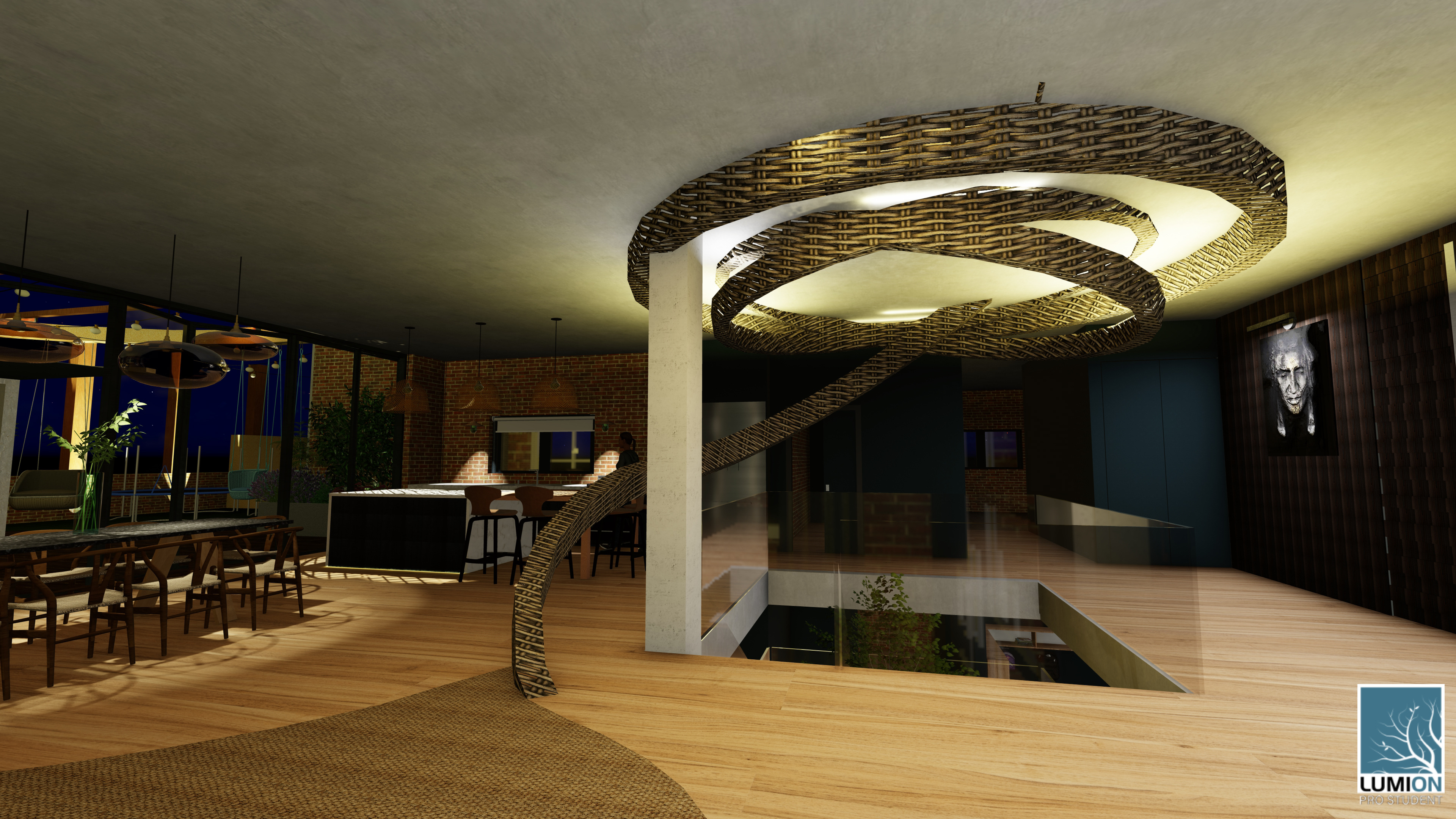 Staircase and main entrance